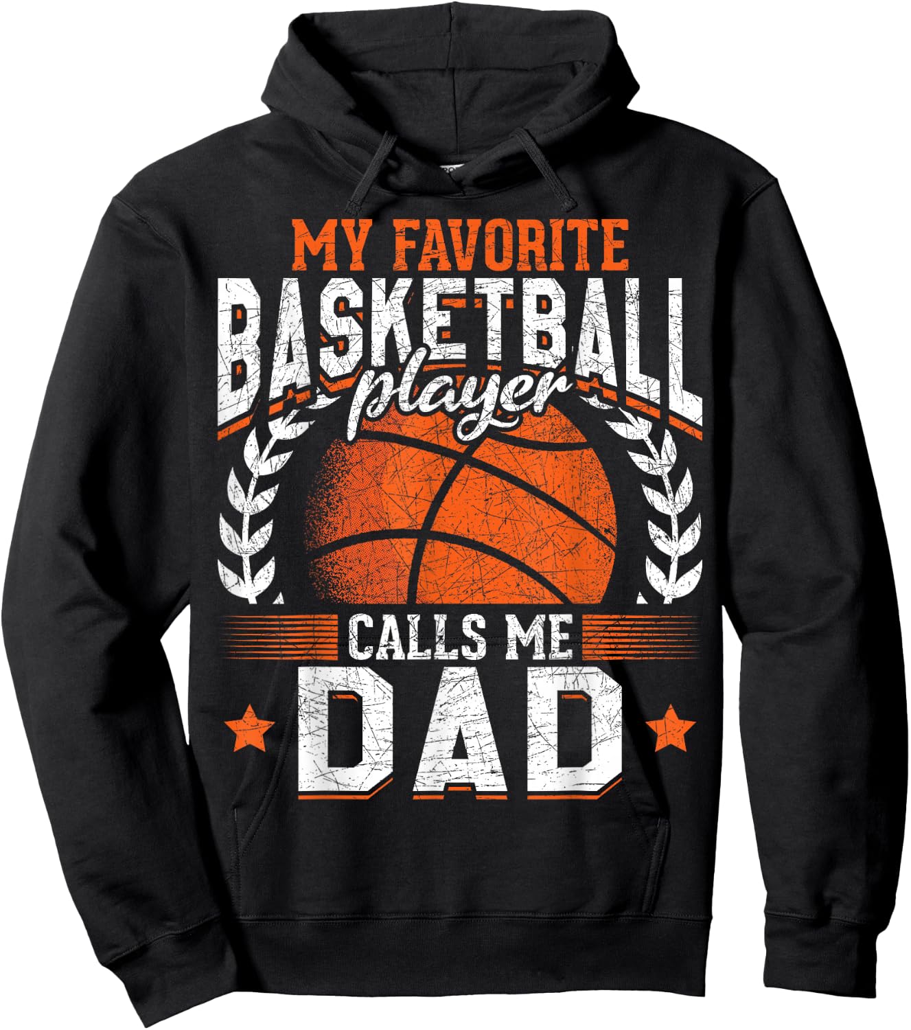 My Favorite Basketball Player Calls Me Dad Basketball Hoodie - Hoodie | Black
