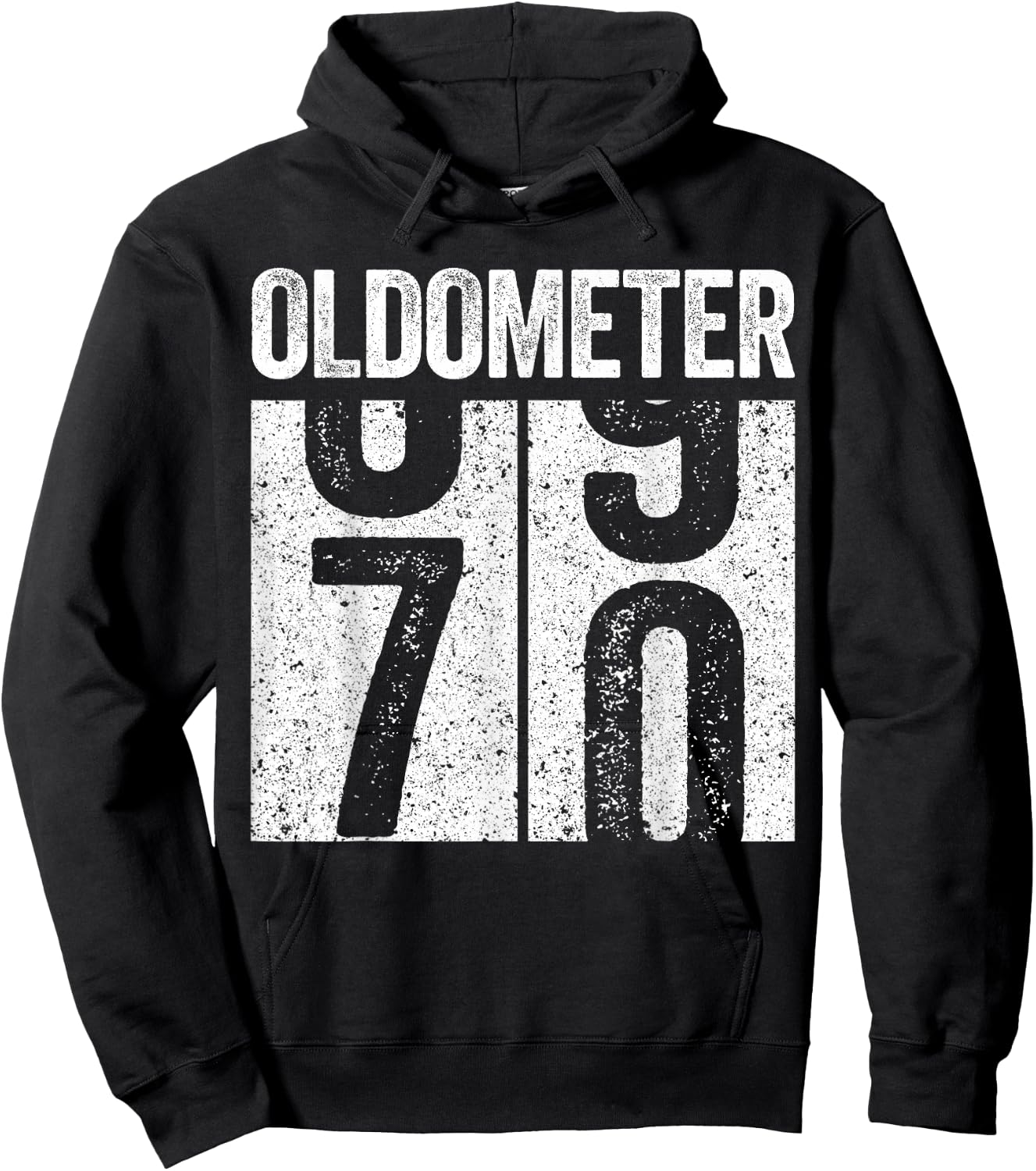 Oldometer 70 Shirt Men Women 70th Birthday Hoodie - Hoodie | Black