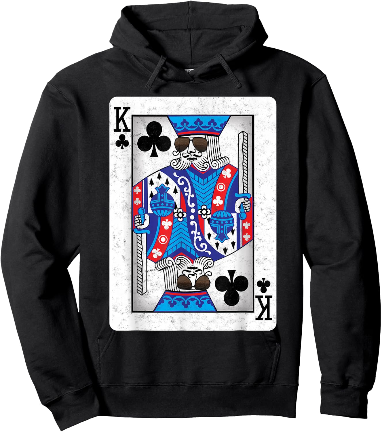 The Cool King of Clubs - Funny Poker Night Hoodie - Hoodie | Black