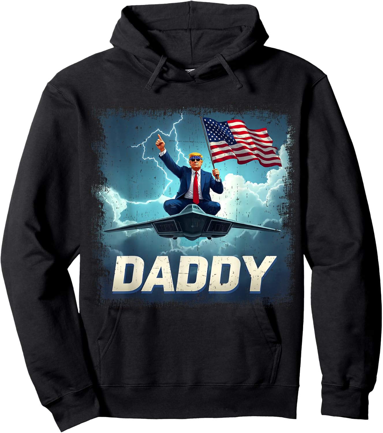 T-Shirt Hoodie - Hoodie | Black