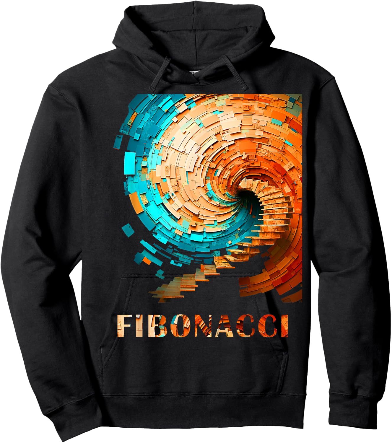 Fibonacci Flower Circle for Mathematician Physicist Artists Hoodie - Hoodie | Black