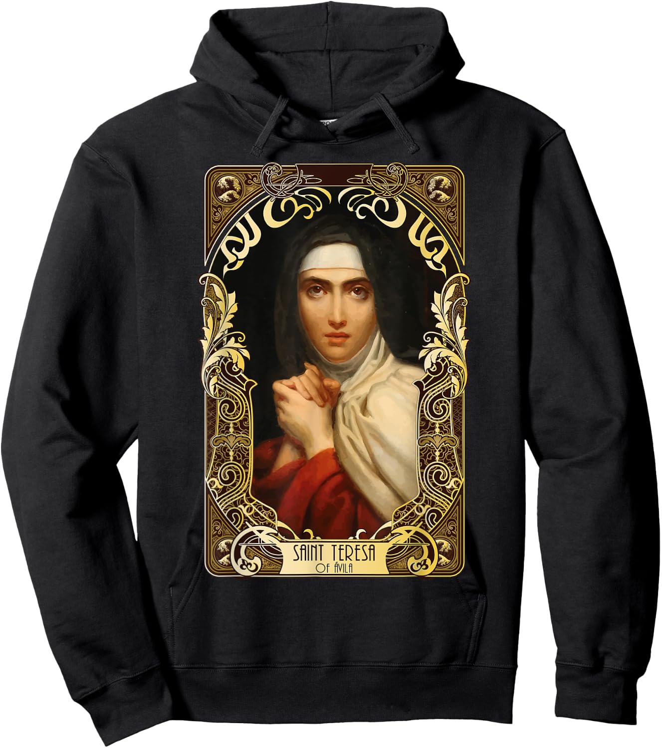 Saint Teresa of Avila Women Doctors of the Church Catholic Hoodie - Hoodie | Black