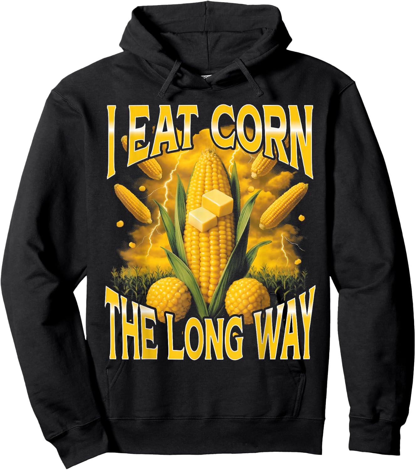 T-Shirt Hoodie - Hoodie | Black