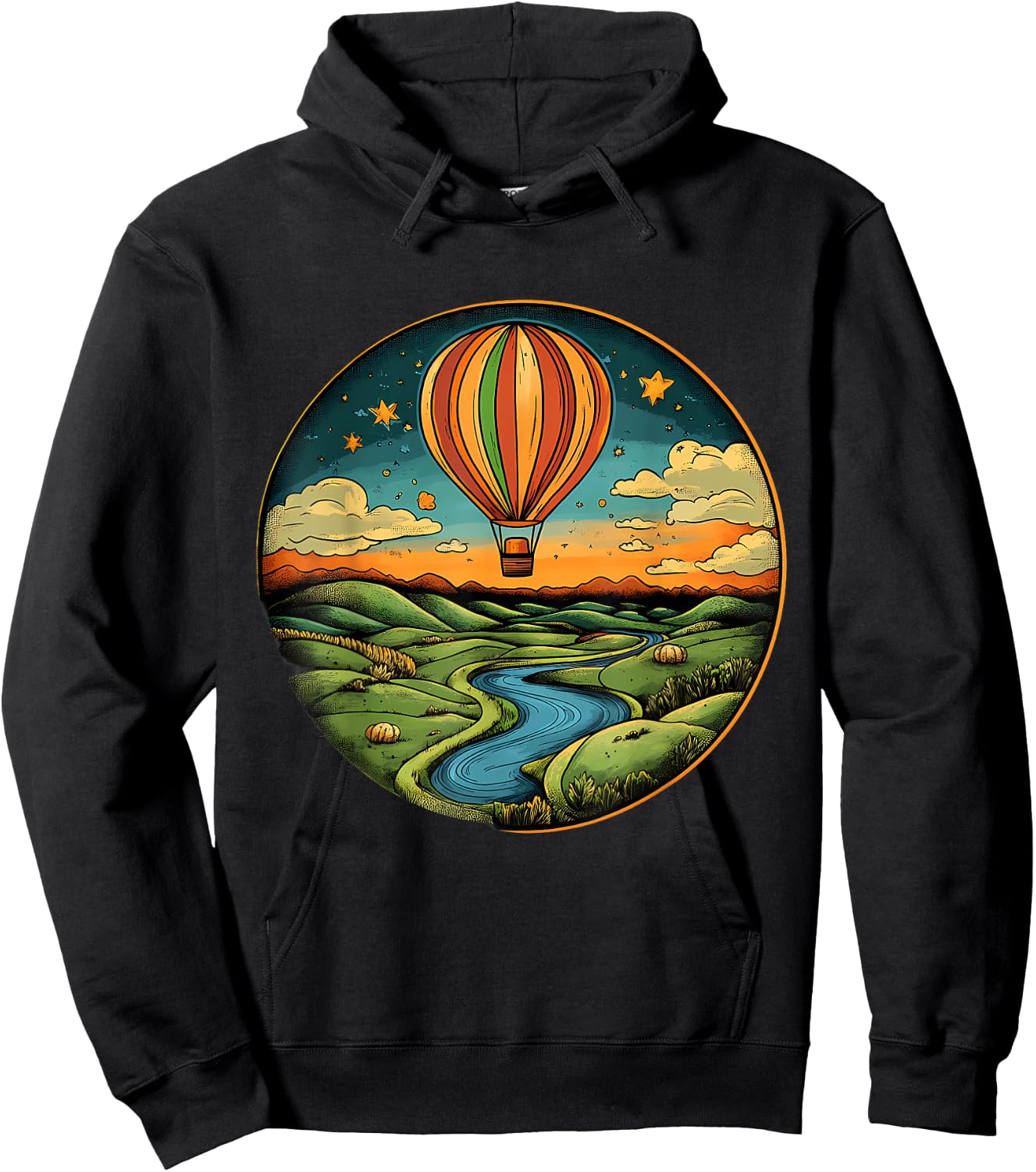 Hot Air Balloon Ride Festival Hot Air Ballooning Hoodie - Hoodie | Black