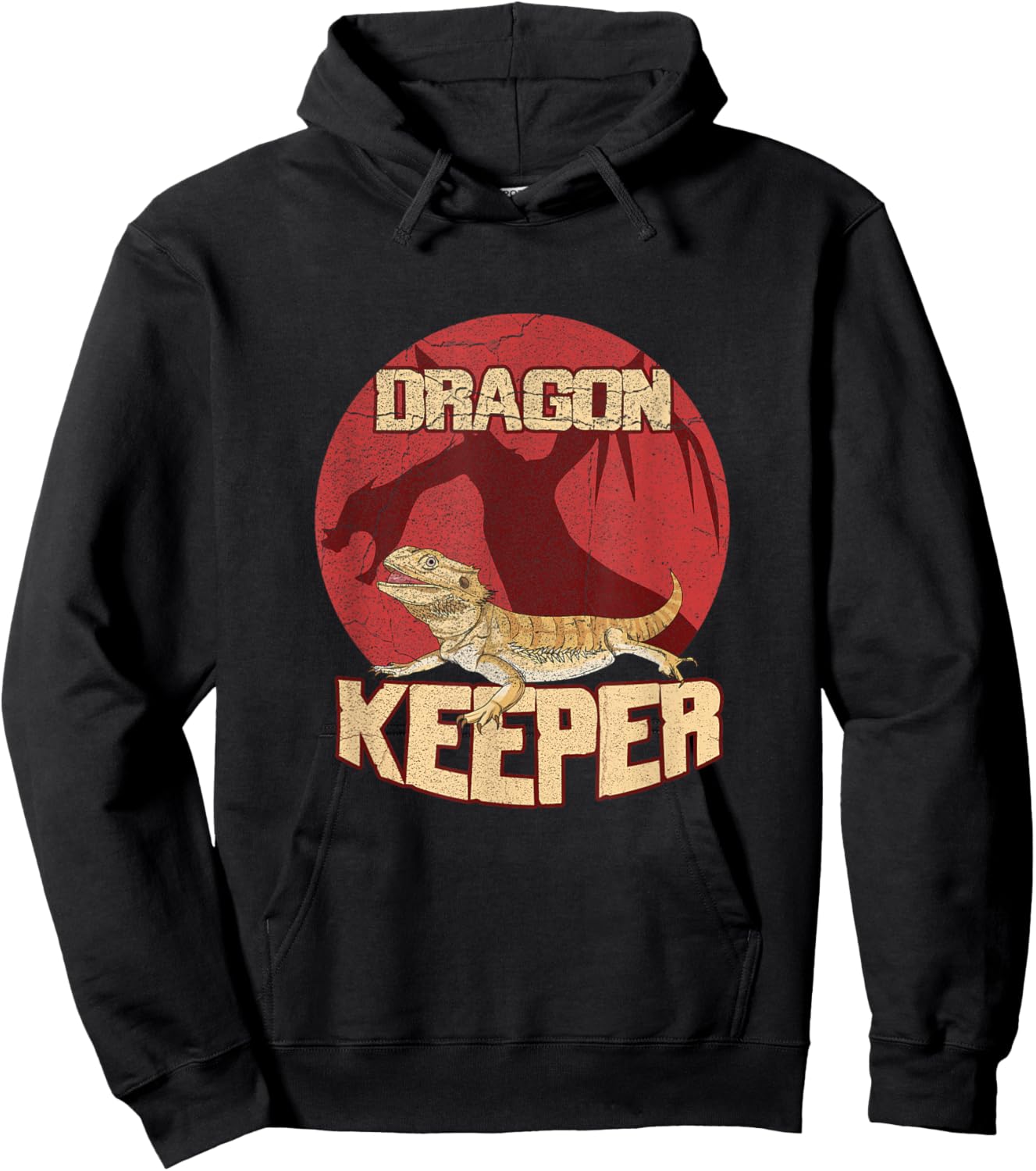Bearded Dragon Design for a Reptile Nerd Hoodie - Hoodie | Black