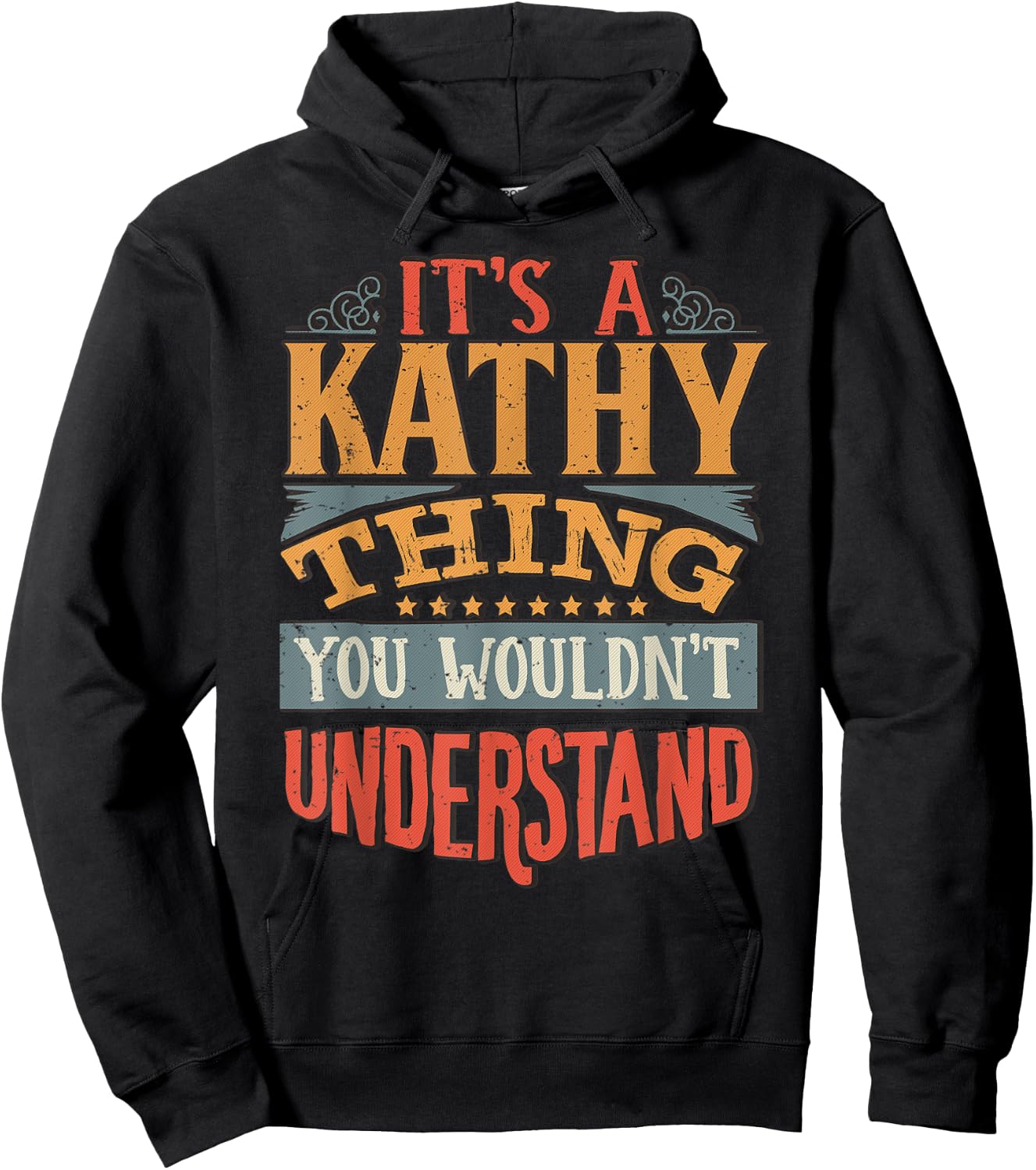 Kathy Name Hoodie - Hoodie | Black