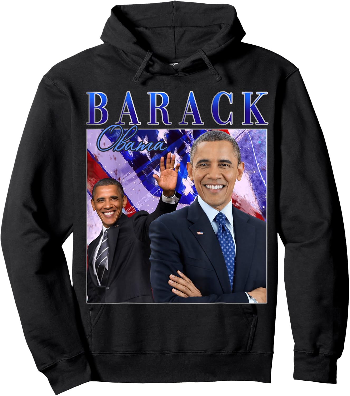 Barack Obama Retro Vintage Style Hoodie - Hoodie | Black