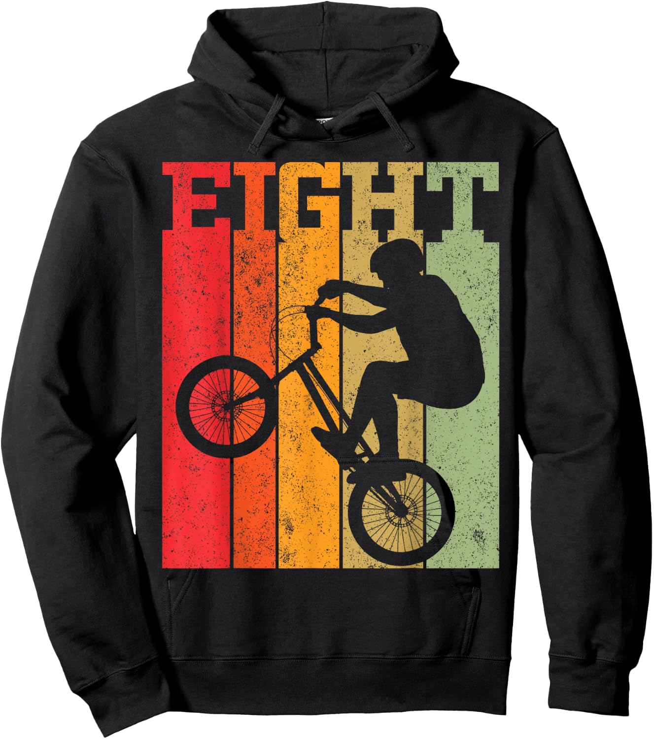 8th Birthday Boys 8 Year Old Eight BMX Bike racing bicycle Hoodie - Hoodie | Black