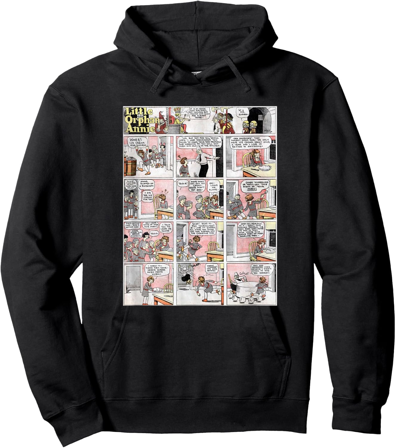 Little Orphan Annie - 1st Published Comic Strip Hoodie - Hoodie | Black