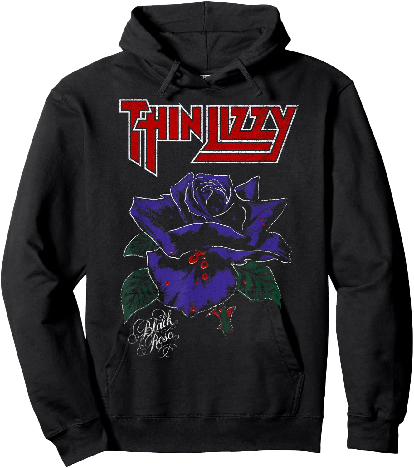 Thin Lizzy – Black Rose Color Hoodie - Hoodie | Black