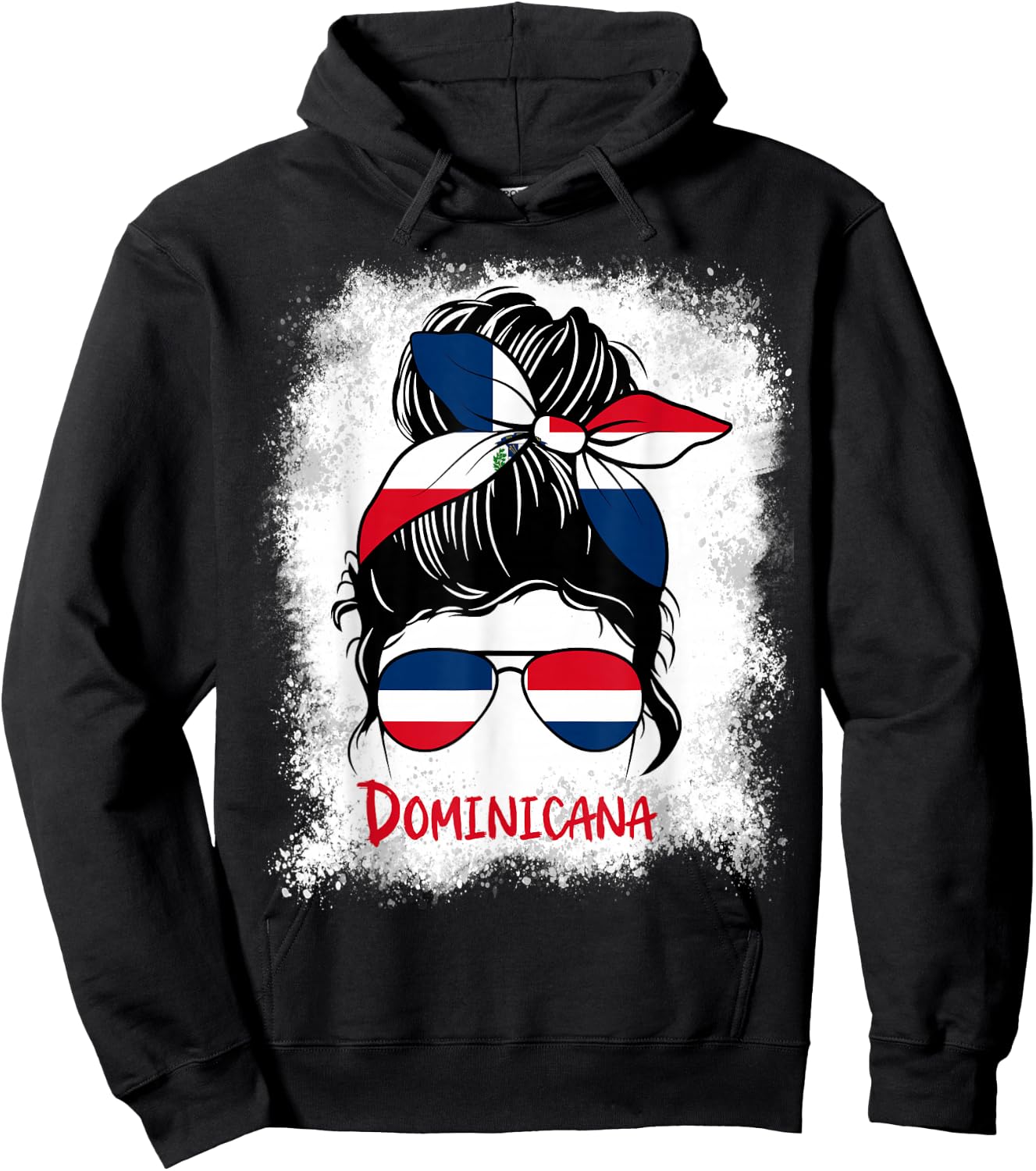 Dominicana Bleached Dominican Republic Girl Woman Small Hoodie - Hoodie | Black