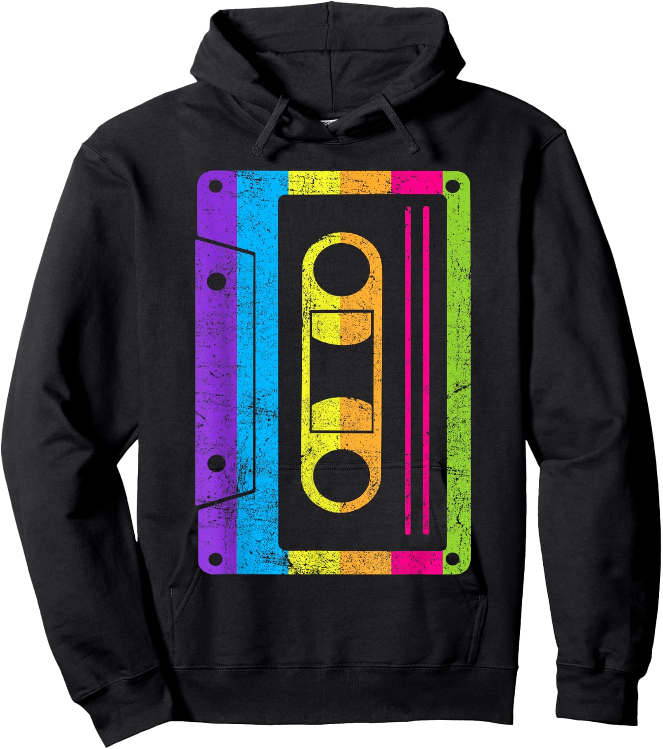 Cassette Tape Shirt For 80s 90s Lovers Vintage Retro Costume Hoodie - Hoodie | Black