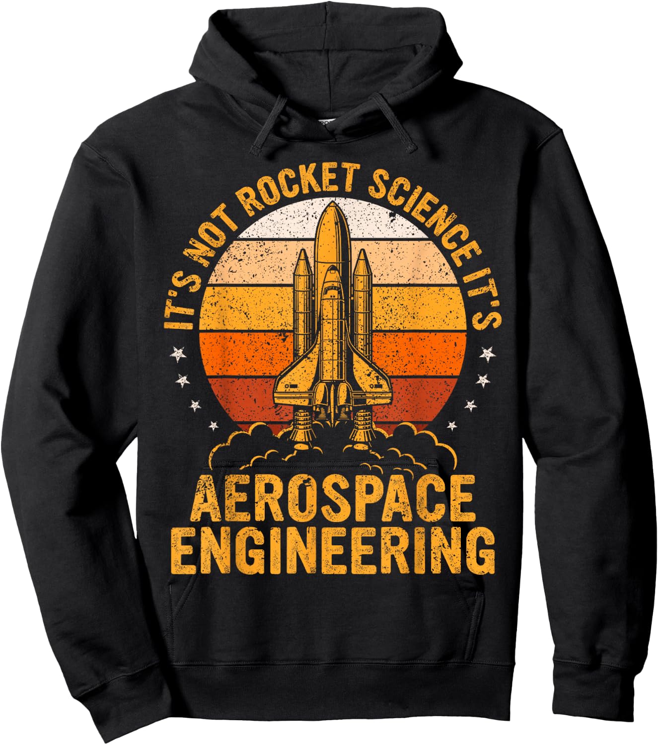 It's Not Rocket Science, It's Aerospace Engineering Funny Hoodie - Hoodie | Black
