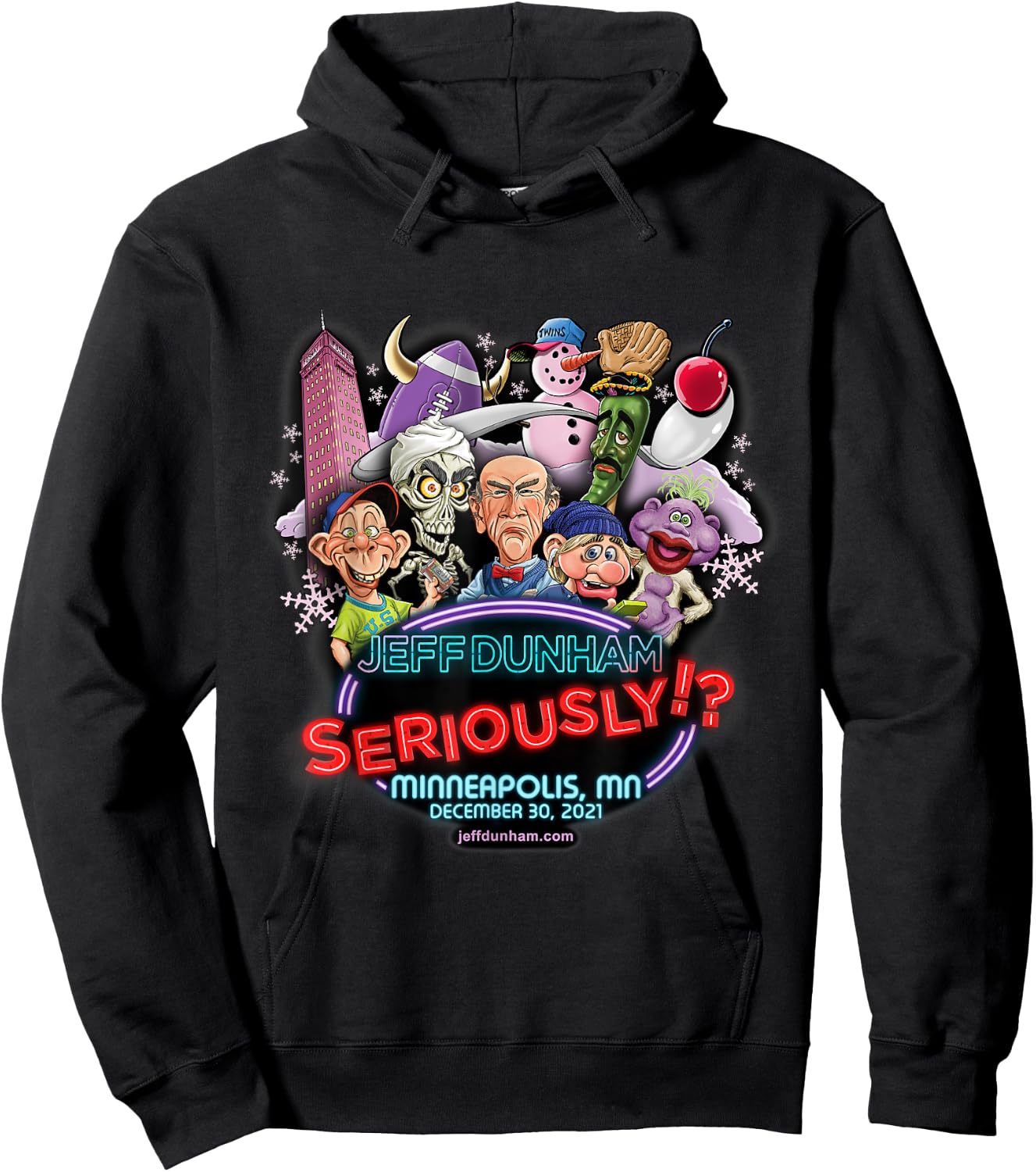Jeff Dunham Minneapolis, MN Hoodie - Hoodie | Black