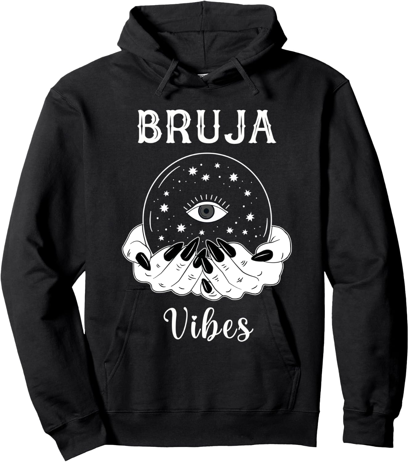 Bruja Vibes Mexican Dia de Muertos Halloween Bruja Hoodie - Hoodie | Black