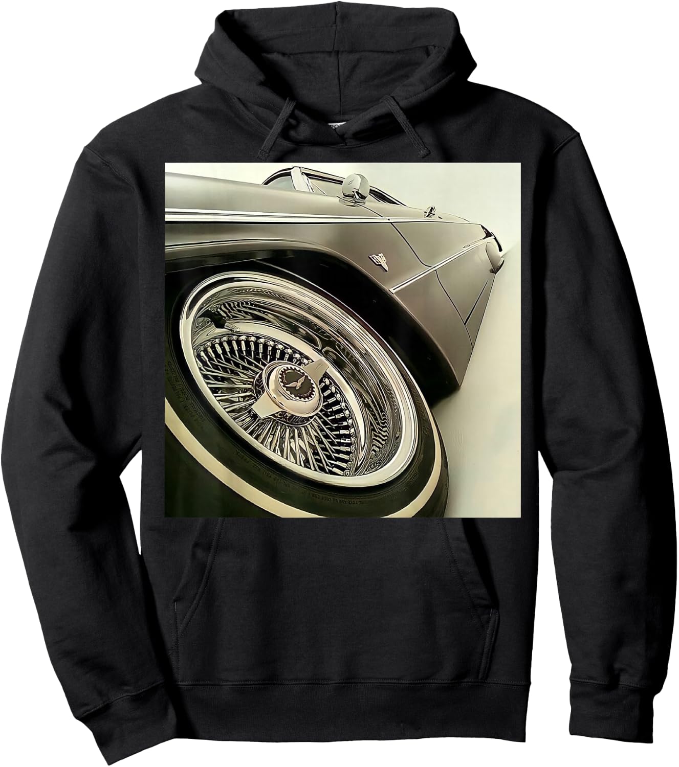Lowrider Black and White Hoodie - Hoodie | Black