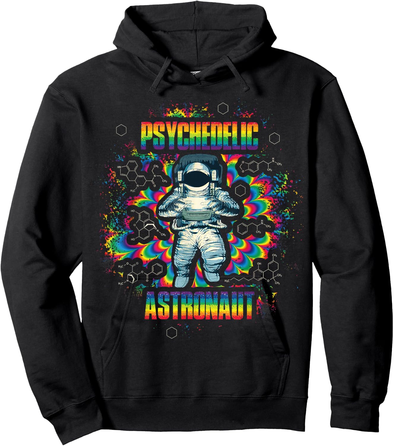 Psychedelic Astronaut Hoodie - Hoodie | Black