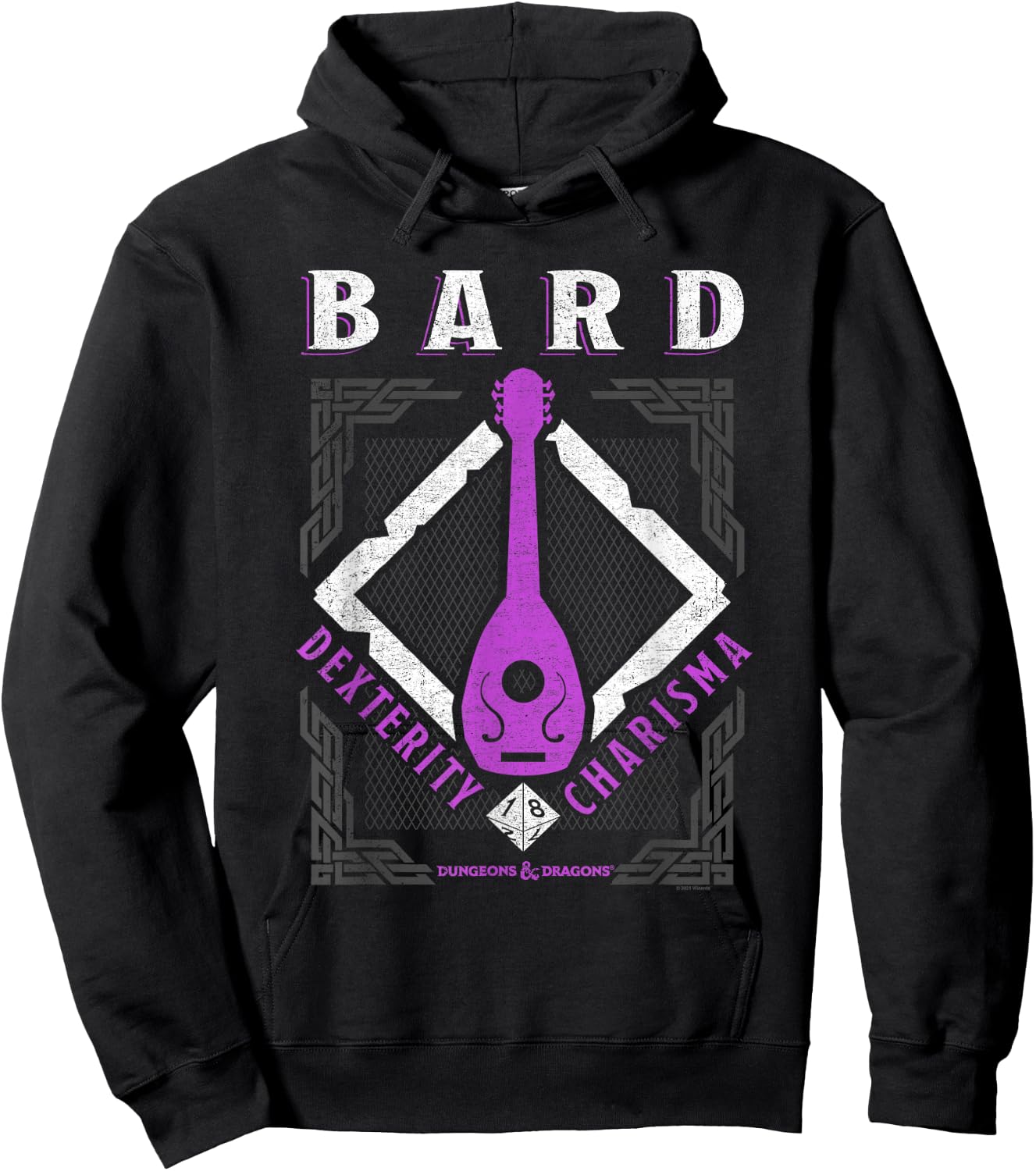 Dungeons & Dragons Bard Dexterity & Charisma Hoodie - Hoodie | Black
