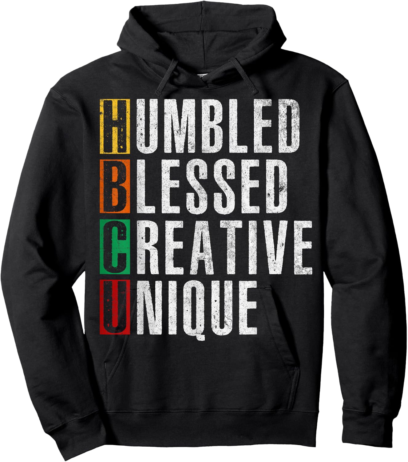 HBCU Grad Afro Historical Black College Women Kids Girls Hoodie - Hoodie | Black