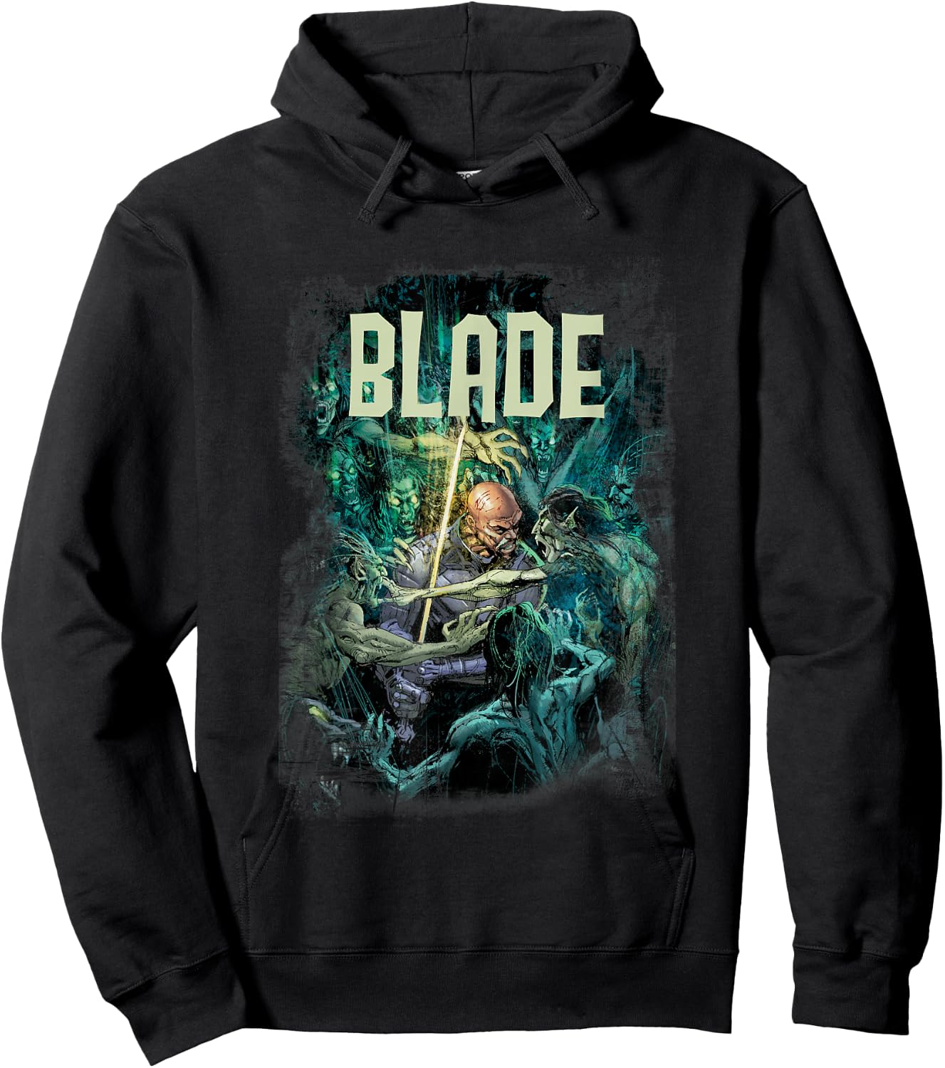 Marvel Blade Distressed Poster Hoodie - Hoodie | Black