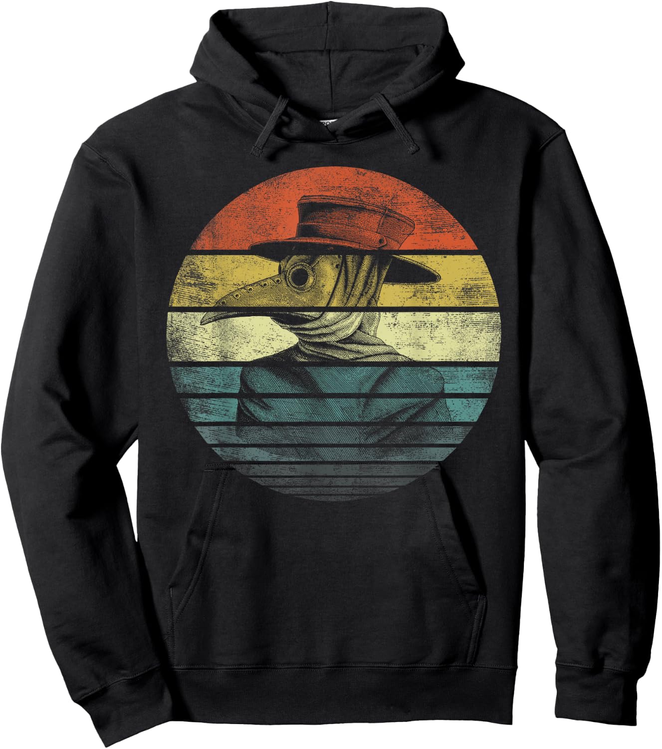 Vintage Plague Face Mask Gifts Women Plague Doctor Hoodie - Hoodie | Black