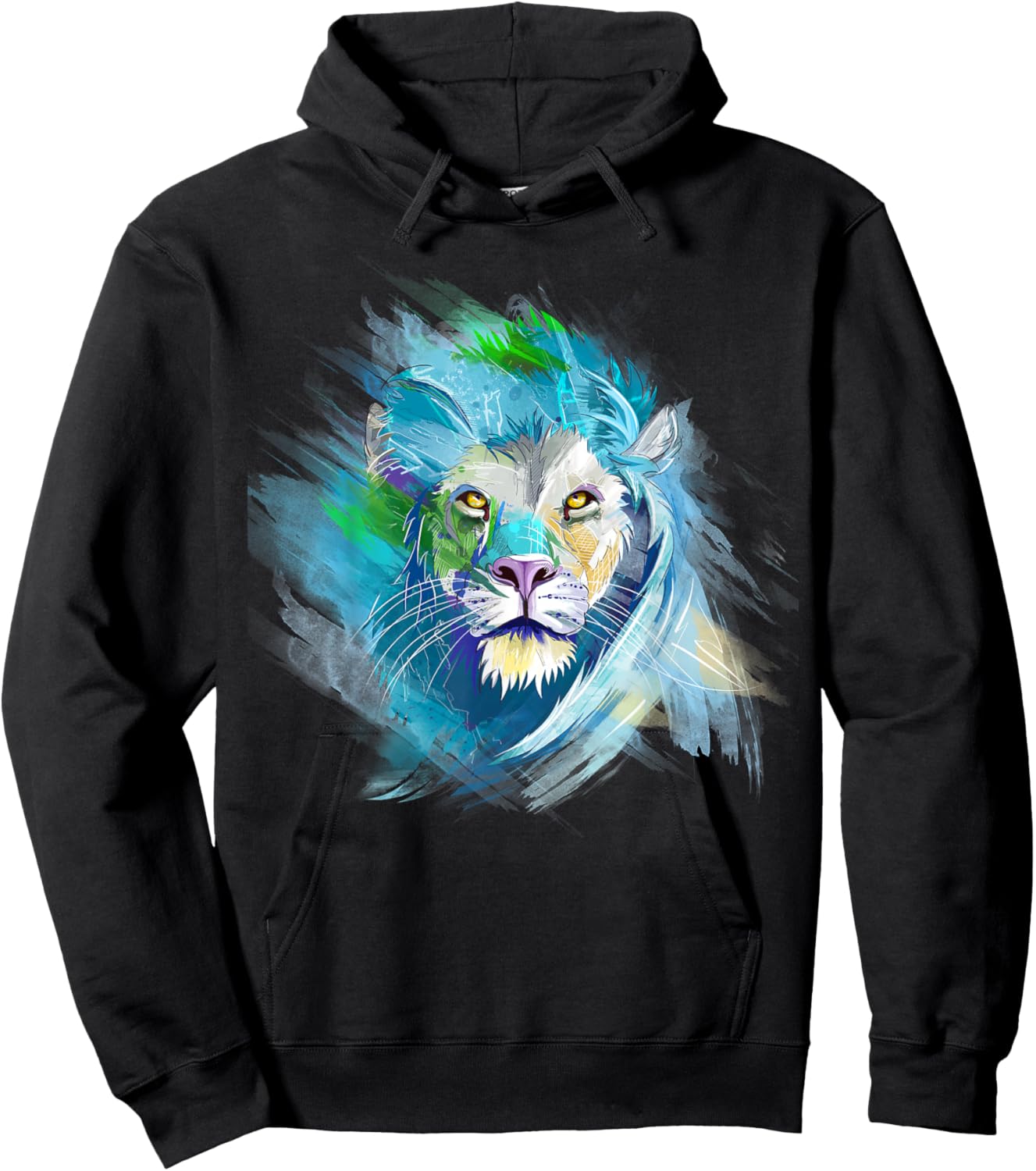 Lion Shirt Men Women Lion Lover Graphic Lion Hoodie - Hoodie | Black