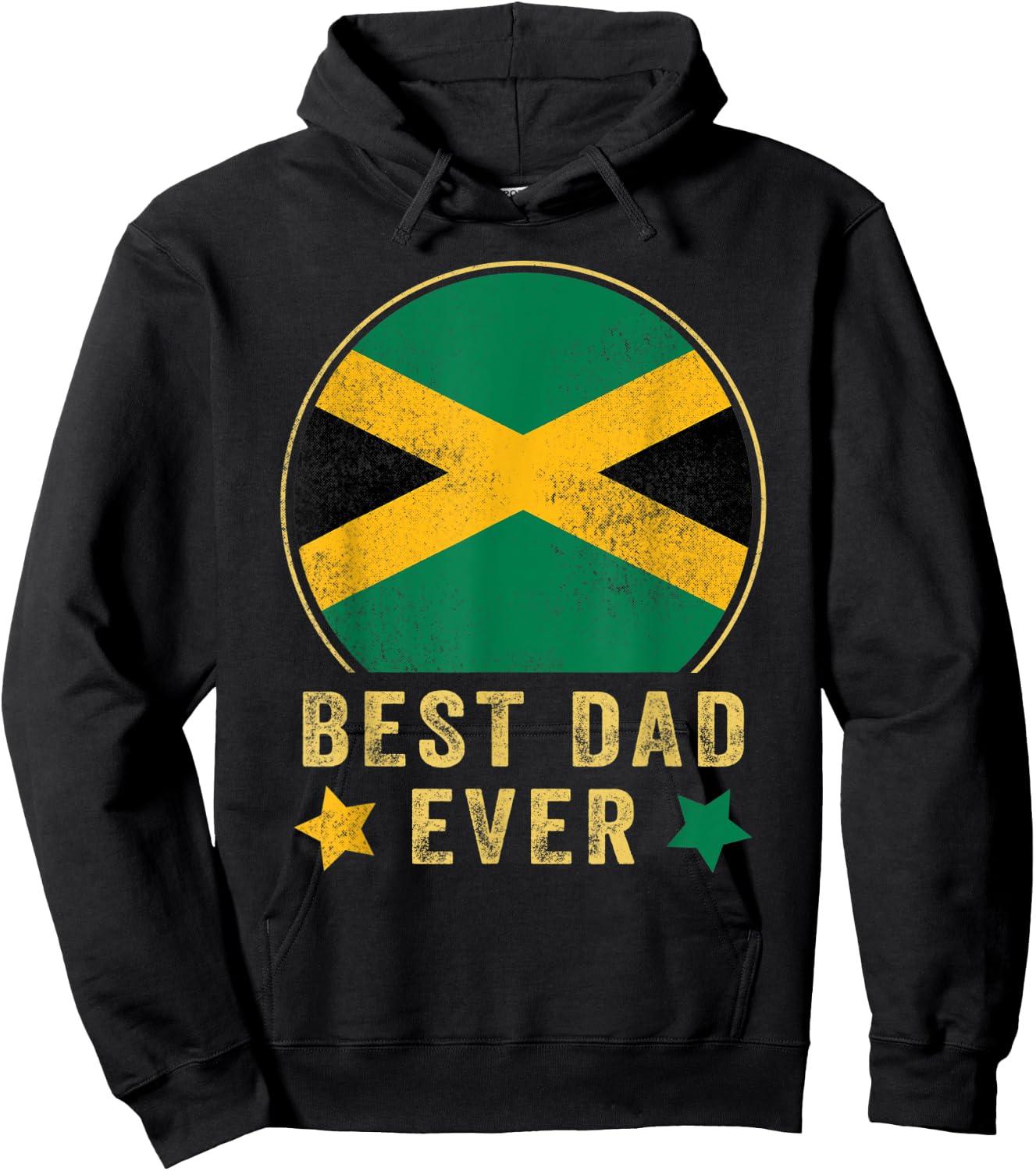 Best Dad Ever Jamaican Father Country Jamaica Flag Hoodie - Hoodie | Black