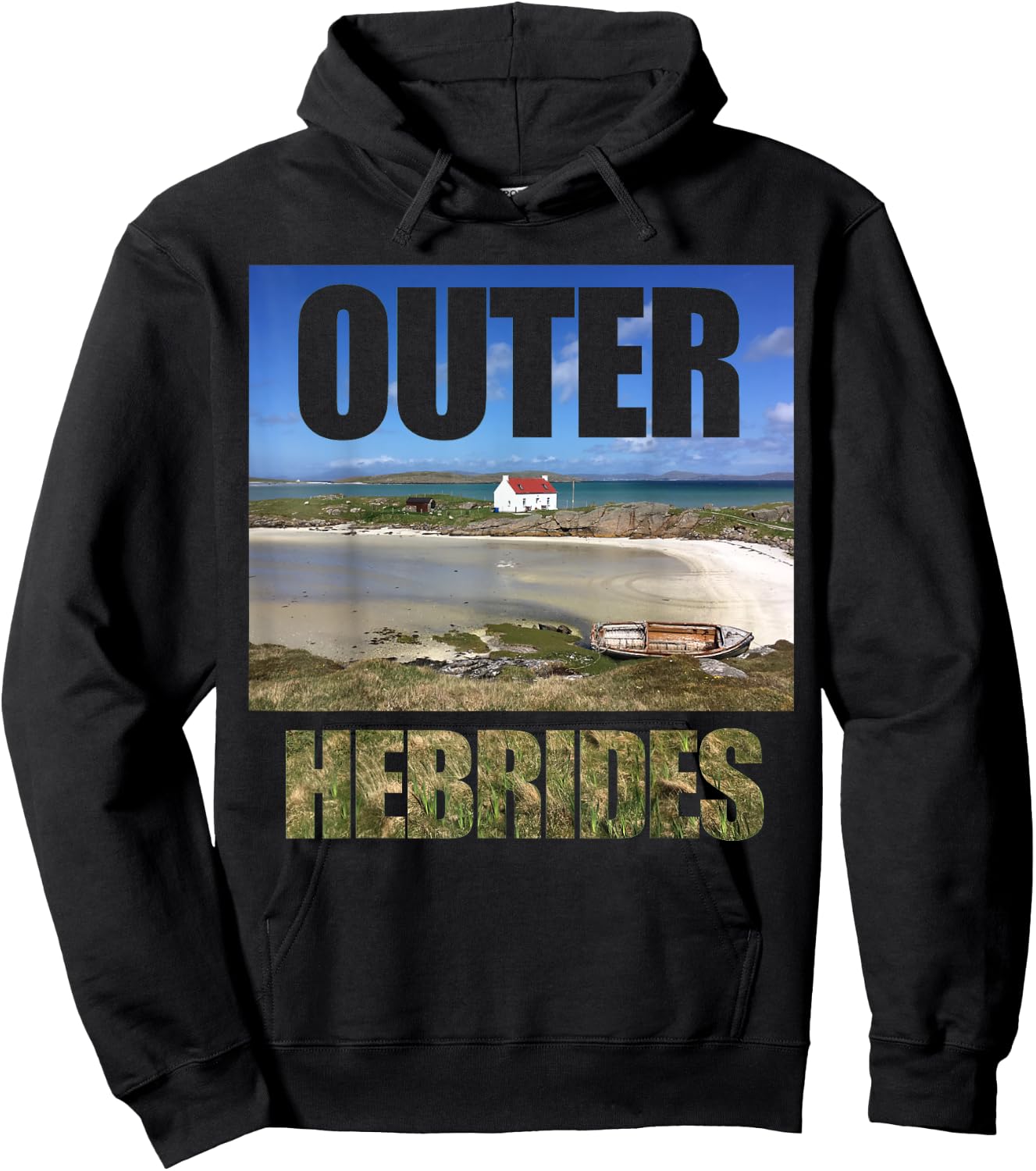 Outer Hebrides - Hebridean Way Hoodie - Hoodie | Black