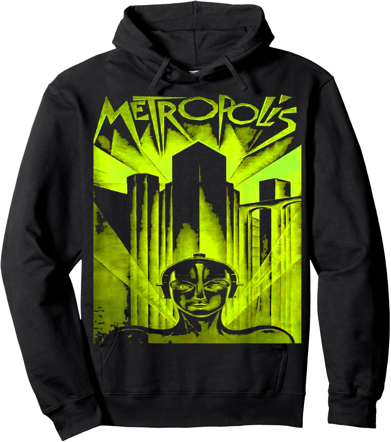 Vintage Nerdy Metropolis Sci-Fi Movie Science Teacher Geek Hoodie - Hoodie | Black
