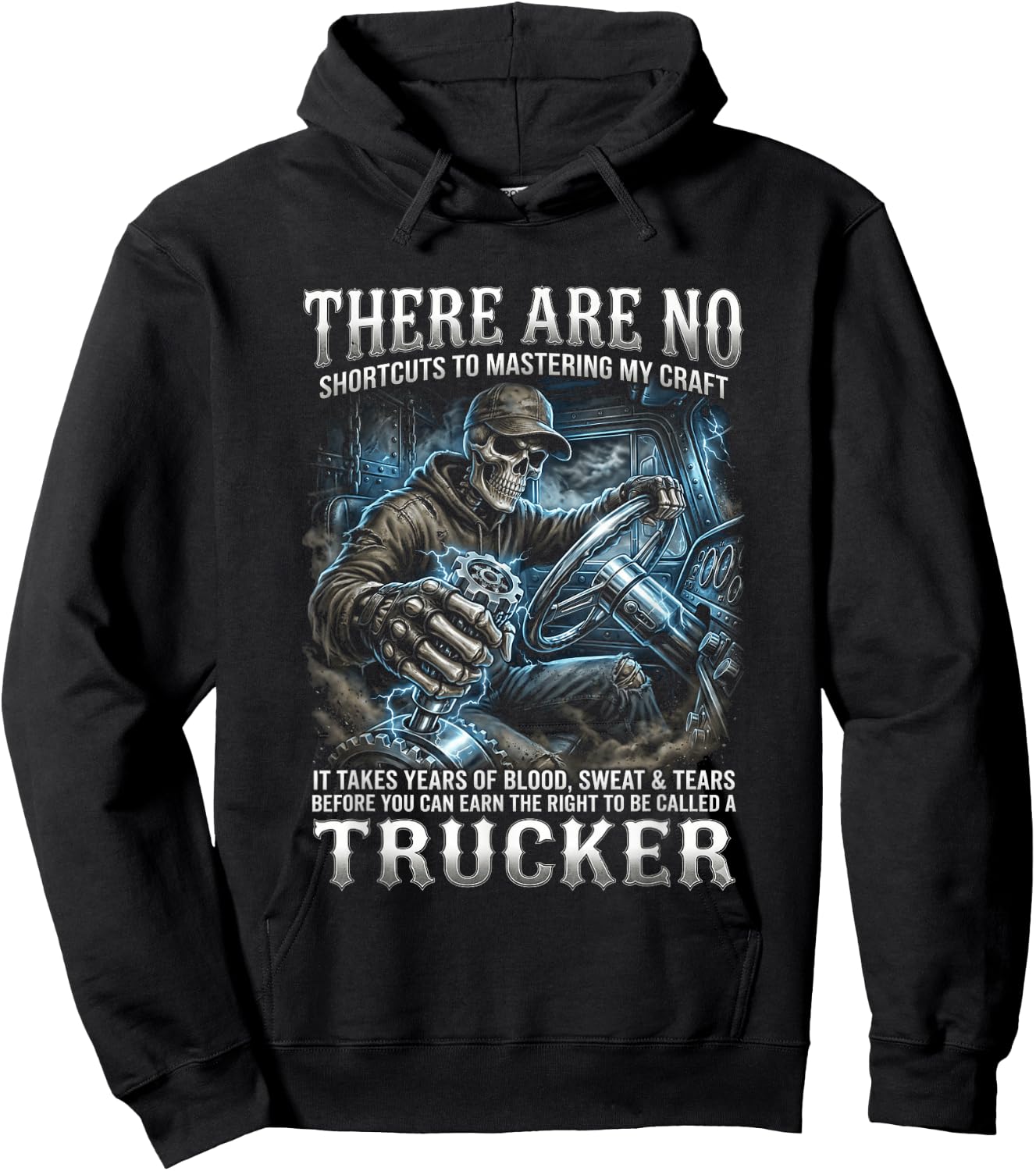Semi Driver Diesel Gear Shift Hoodie - Hoodie | Black