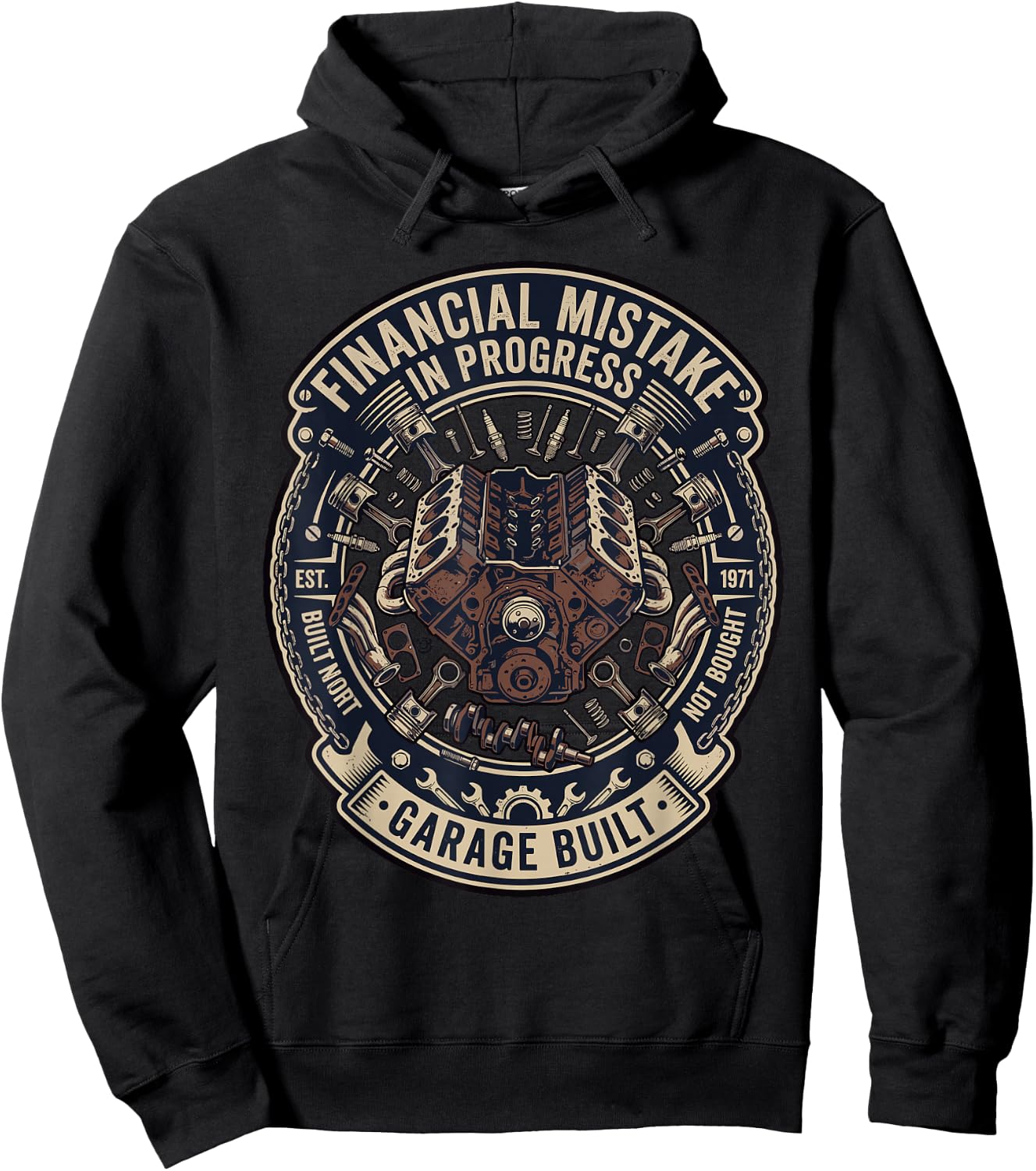 Mechanic Funny Hoodie - Hoodie | Black