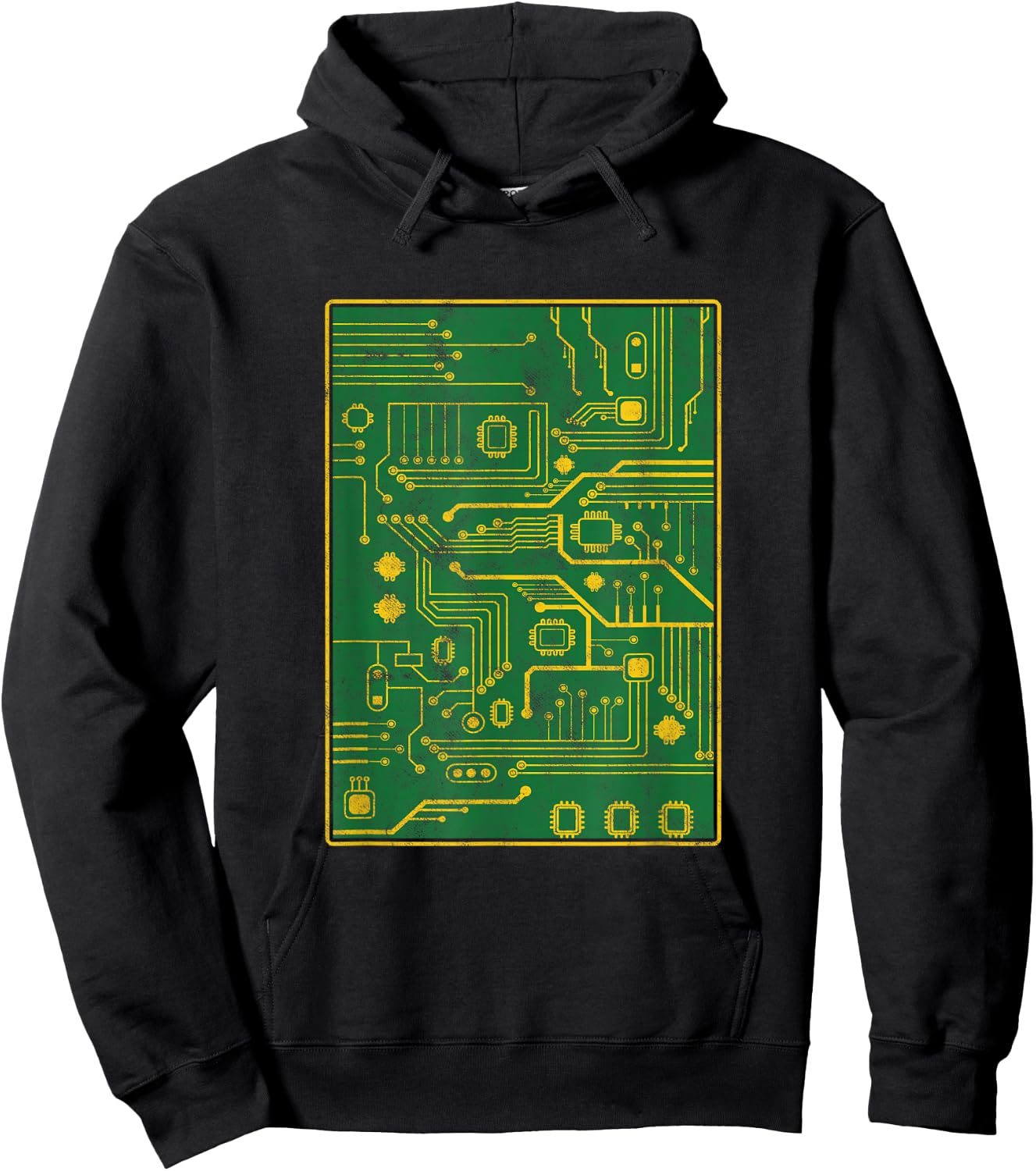 Computer Repair Tech Technician Motherboard Printed Circuit Board Hoodie - Hoodie | Black