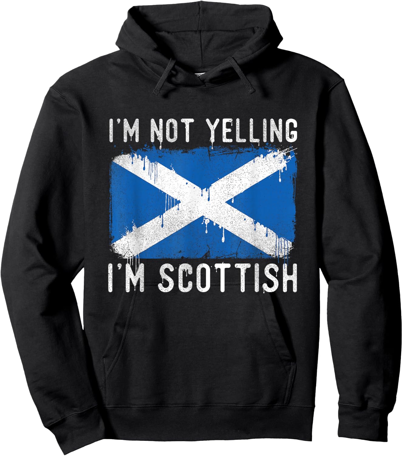 I'm Not Yelling I'm Scottish - Scotland Pride Heritage Hoodie - Hoodie | Black