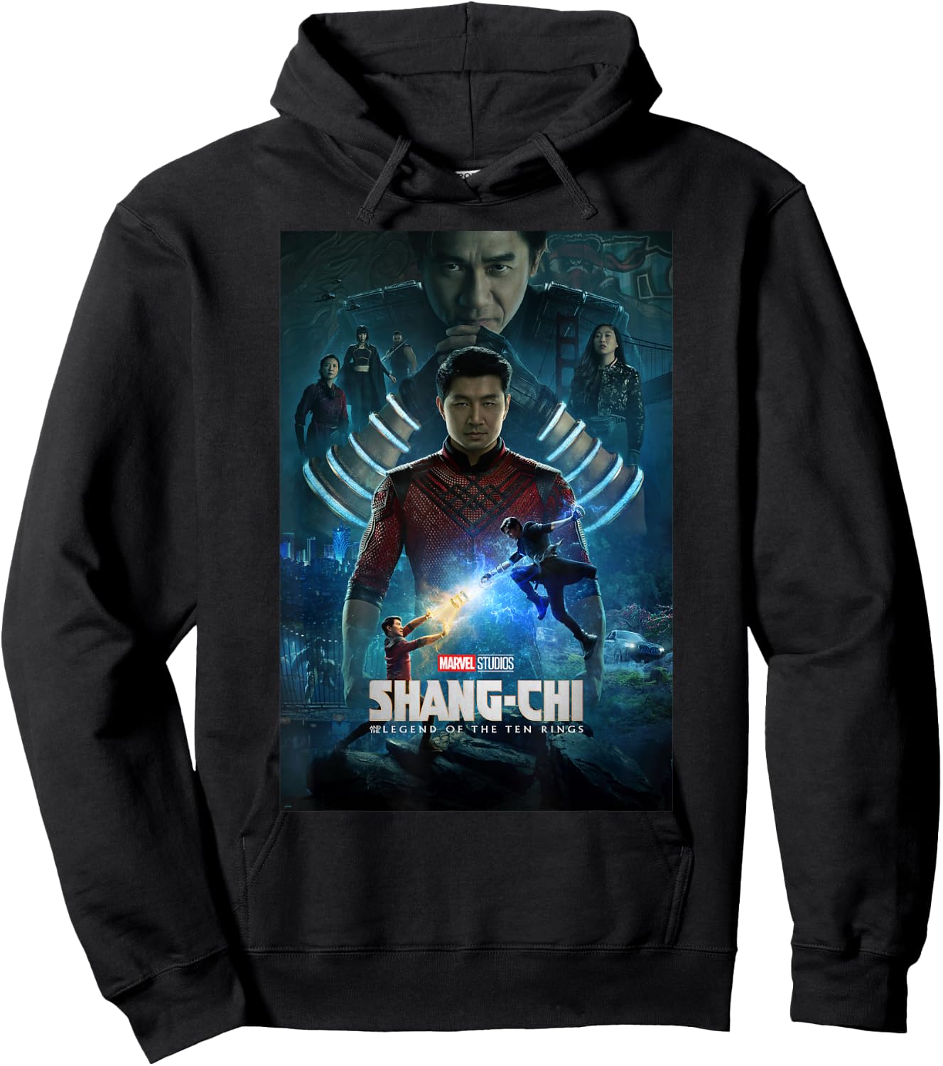 Marvel Shang-Chi Ten Rings Group Shot Poster Hoodie - Hoodie | Black