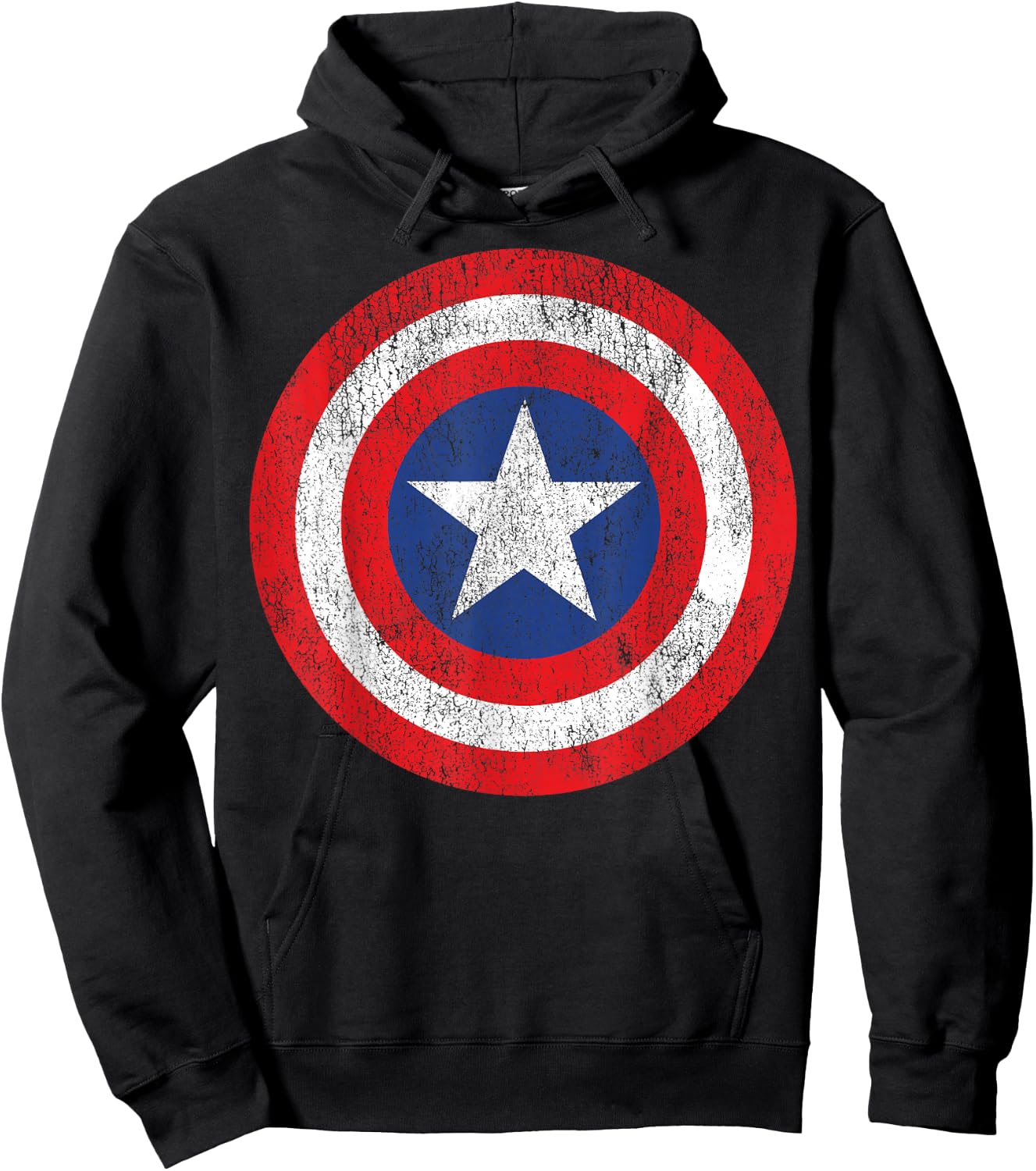 Marvel Captain America Shield Logo Hoodie - Hoodie | Black