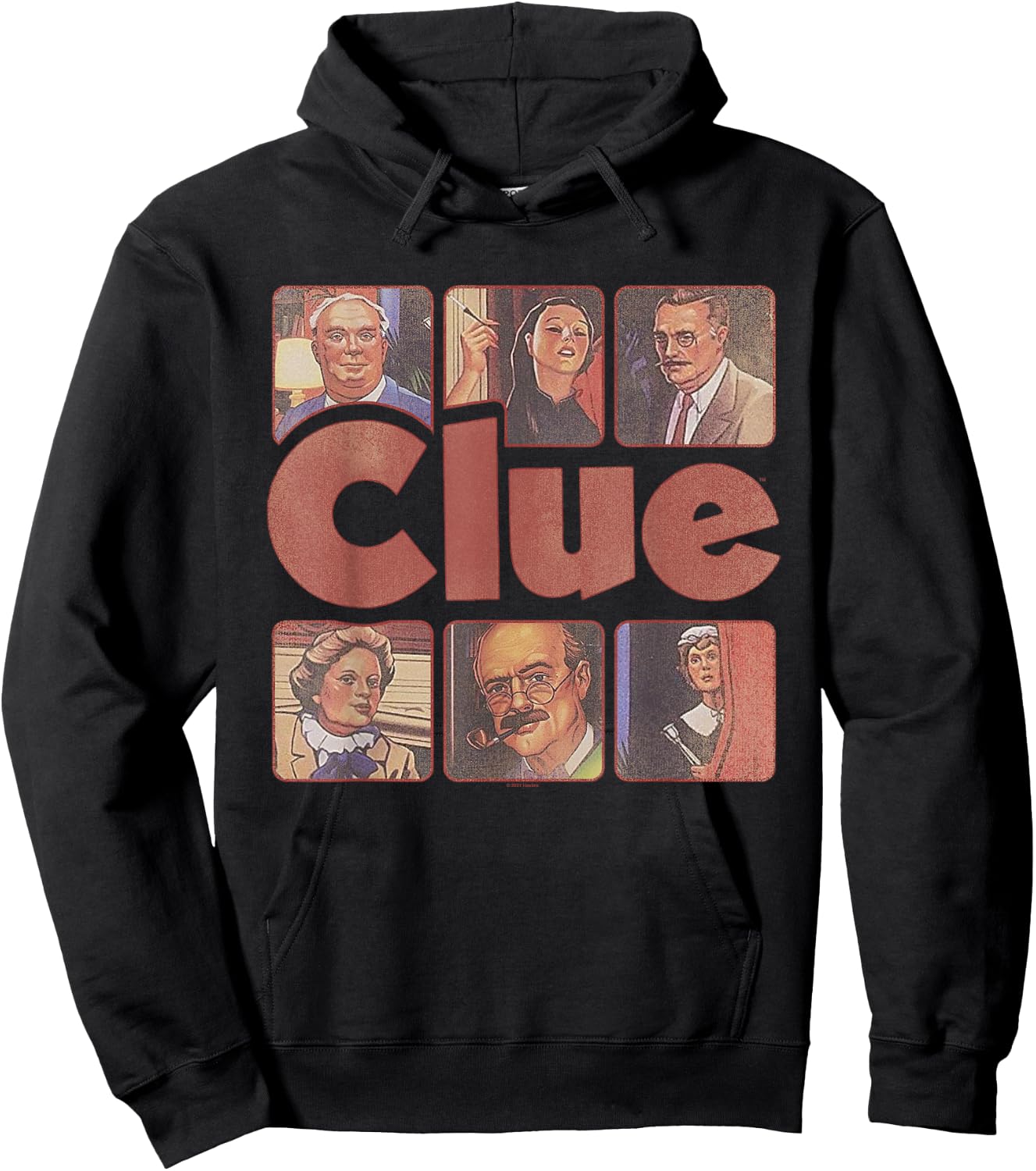 Clue Characters from 1986 Hoodie - Hoodie | Black