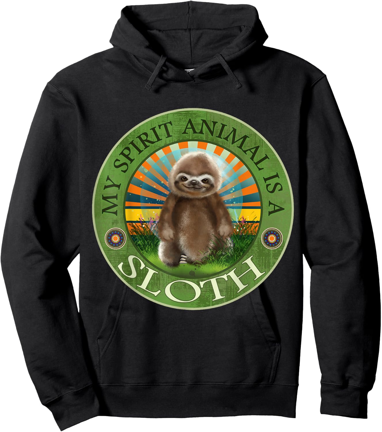 My Spirit Animal is a Sloth Nature Conservationist Lover Hoodie - Hoodie | Black