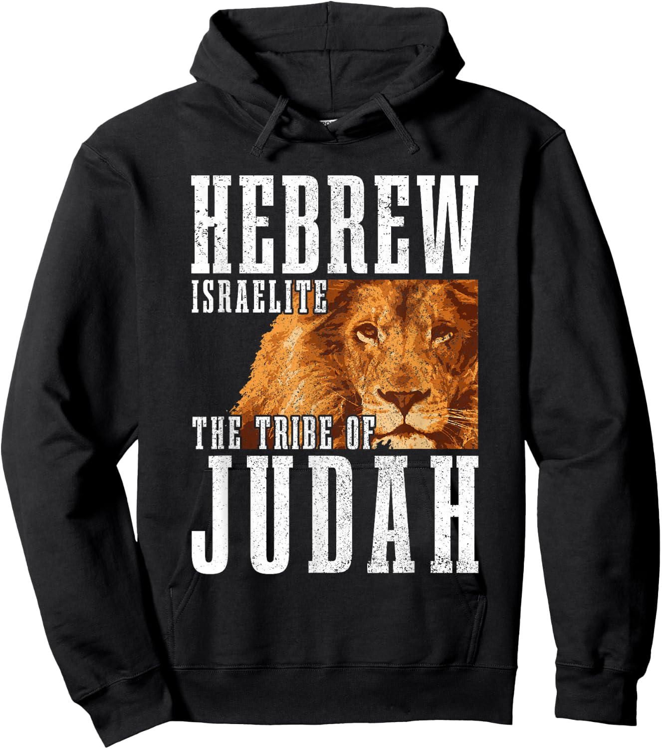 Hebrew Israelite Tribe Of Judah Lion Jew Jewish Israel Hoodie - Hoodie | Black