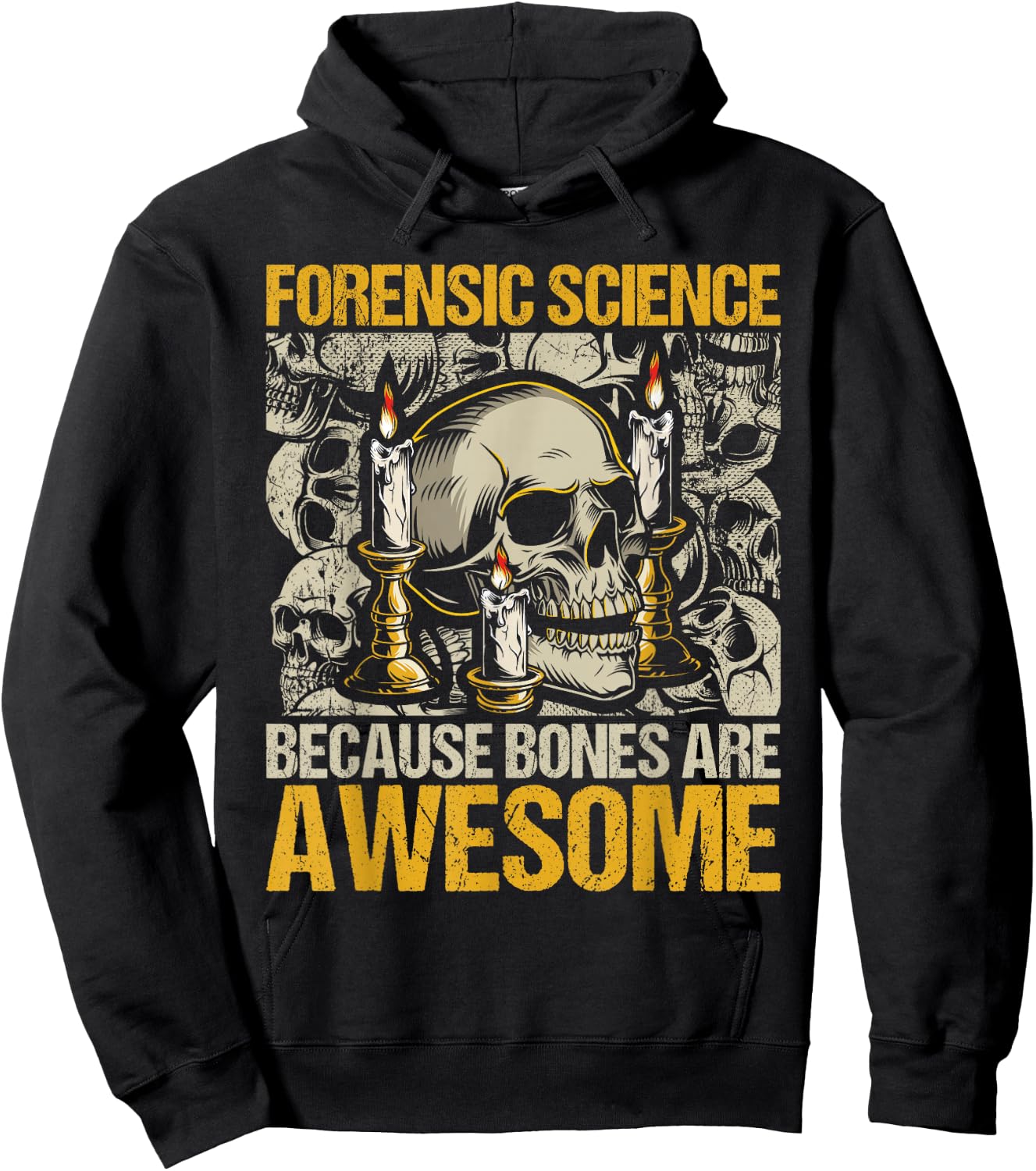Forensic Science Bones - Forensic Scientist Forensics Hoodie - Hoodie | Black