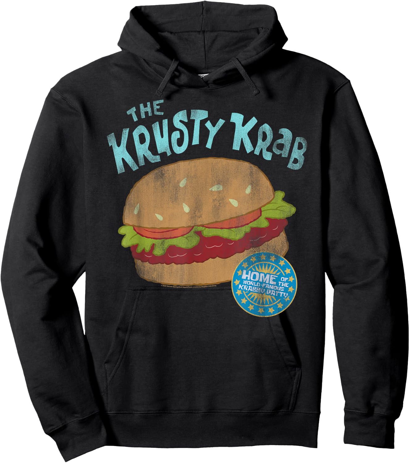 SpongeBob SquarePants Home Of The Krabby Patty Hoodie - Hoodie | Black