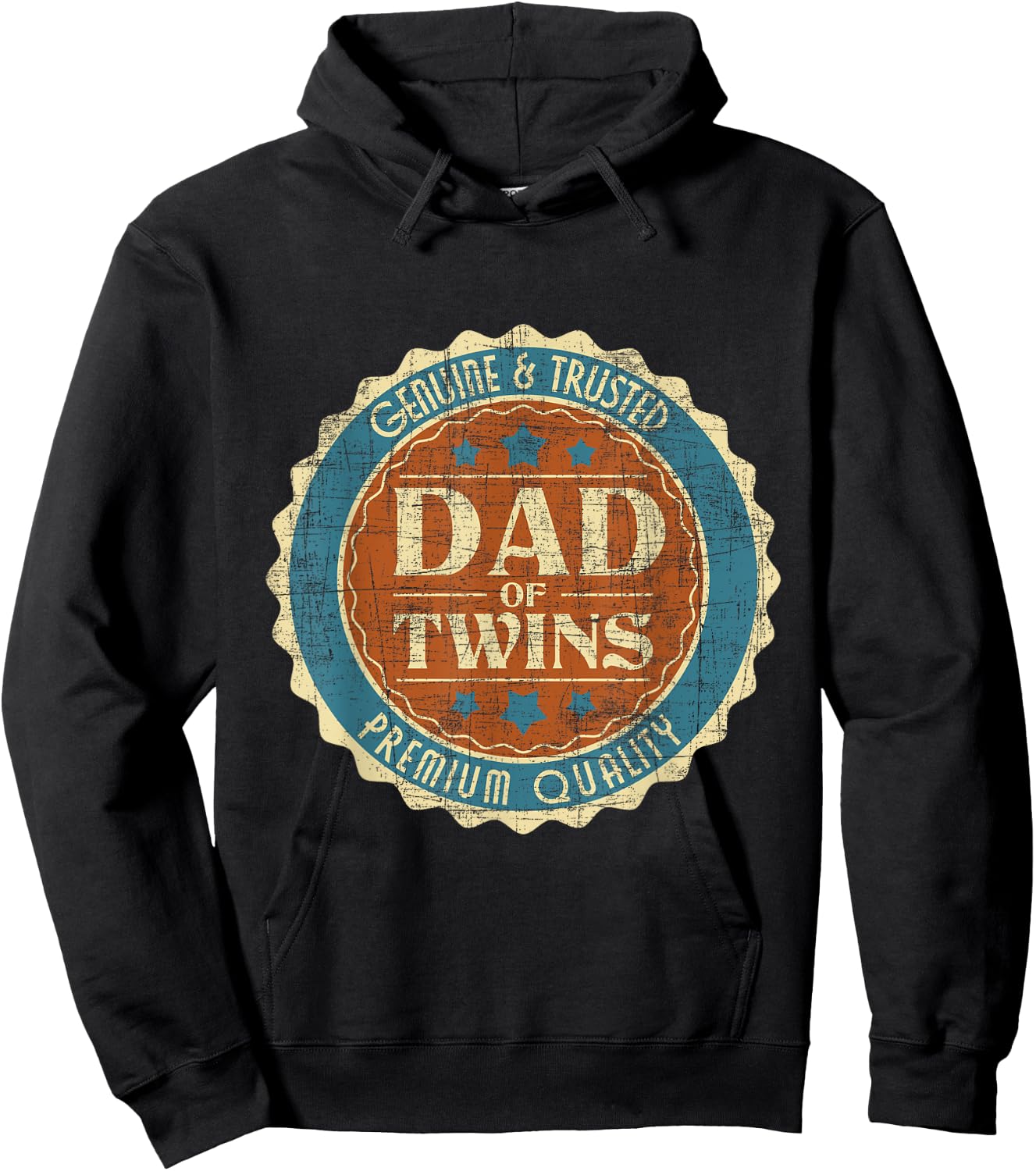 Dad Of Twins - Father Of Twins New Dad Hoodie - Hoodie | Black