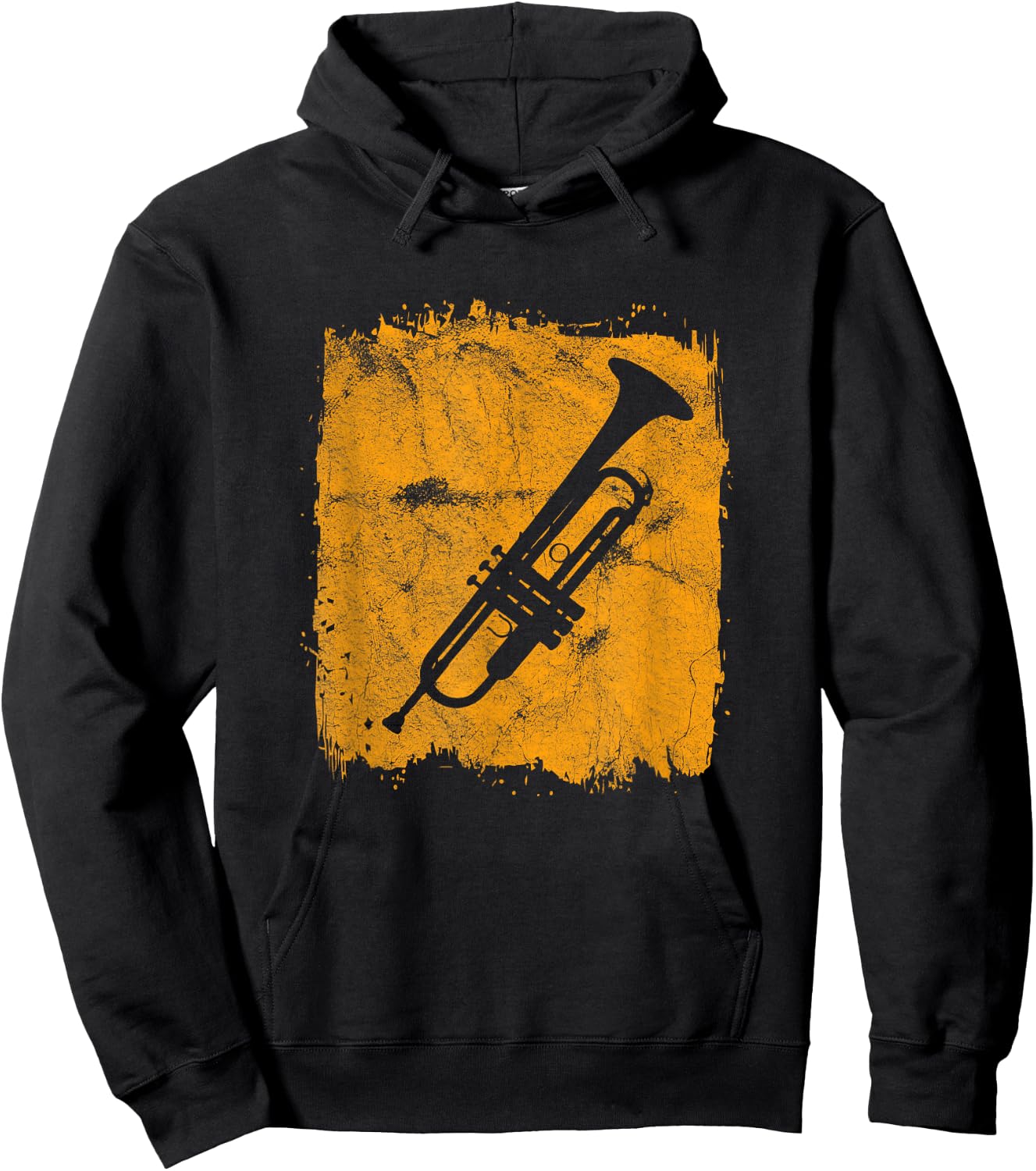 Vintage Trumpet Gift Musicians Blues Retro Hoodie - Hoodie | Black