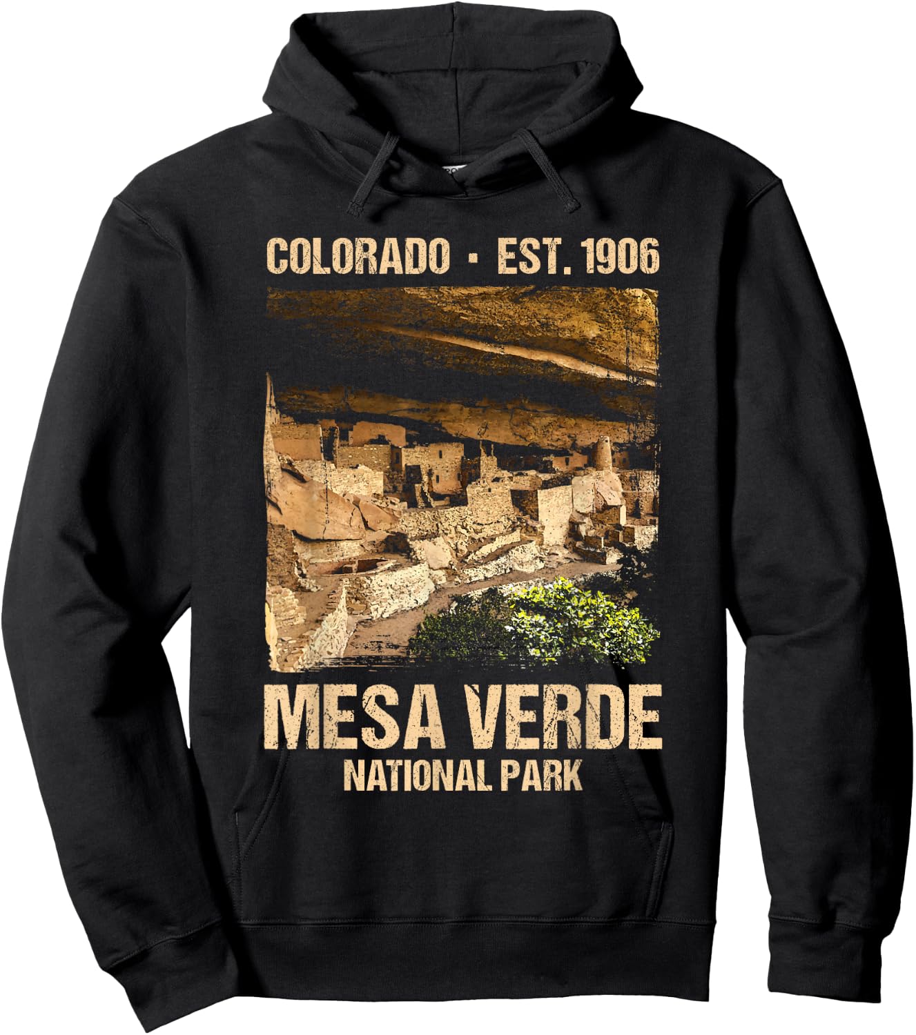 Mesa Verde US National Park Colorado Gift Hoodie - Hoodie | Black