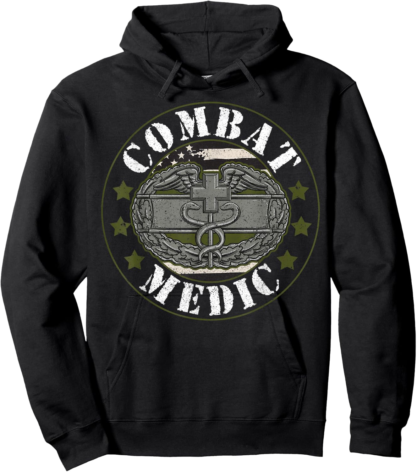 Combat Medic Veteran Proud Military Medical Personnel Doc Hoodie - Hoodie | Black