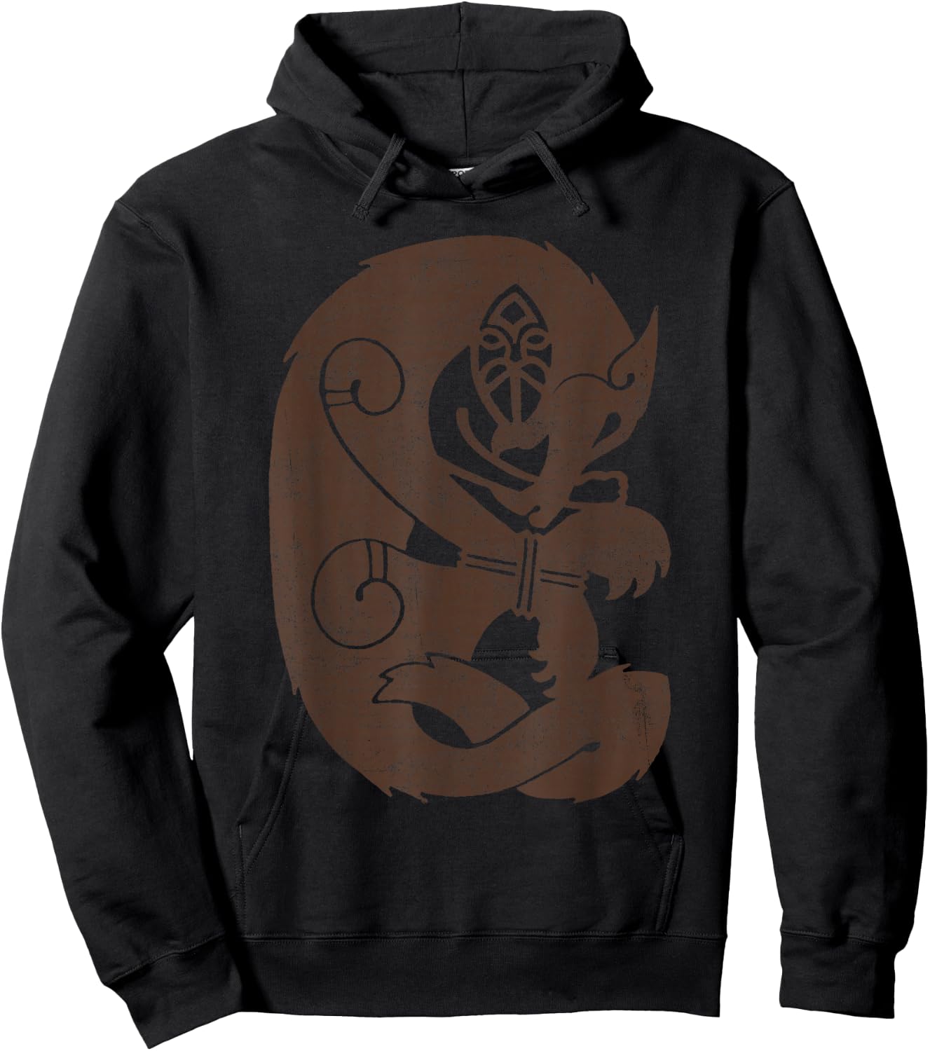 Tiw Tiu- Tyr and Fenrir - Wolf Norse Mythology - Viking Hoodie - Hoodie | Black