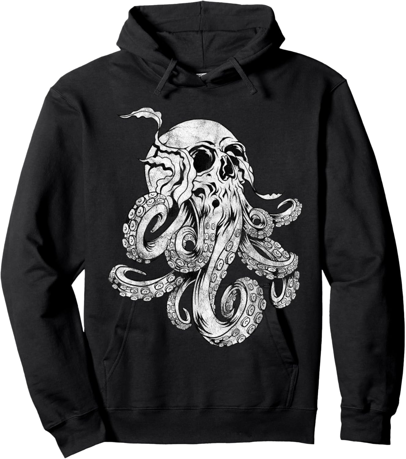 Octopus Skull Monster Kraken Cthulhu Skull Women Hoodie - Hoodie | Black
