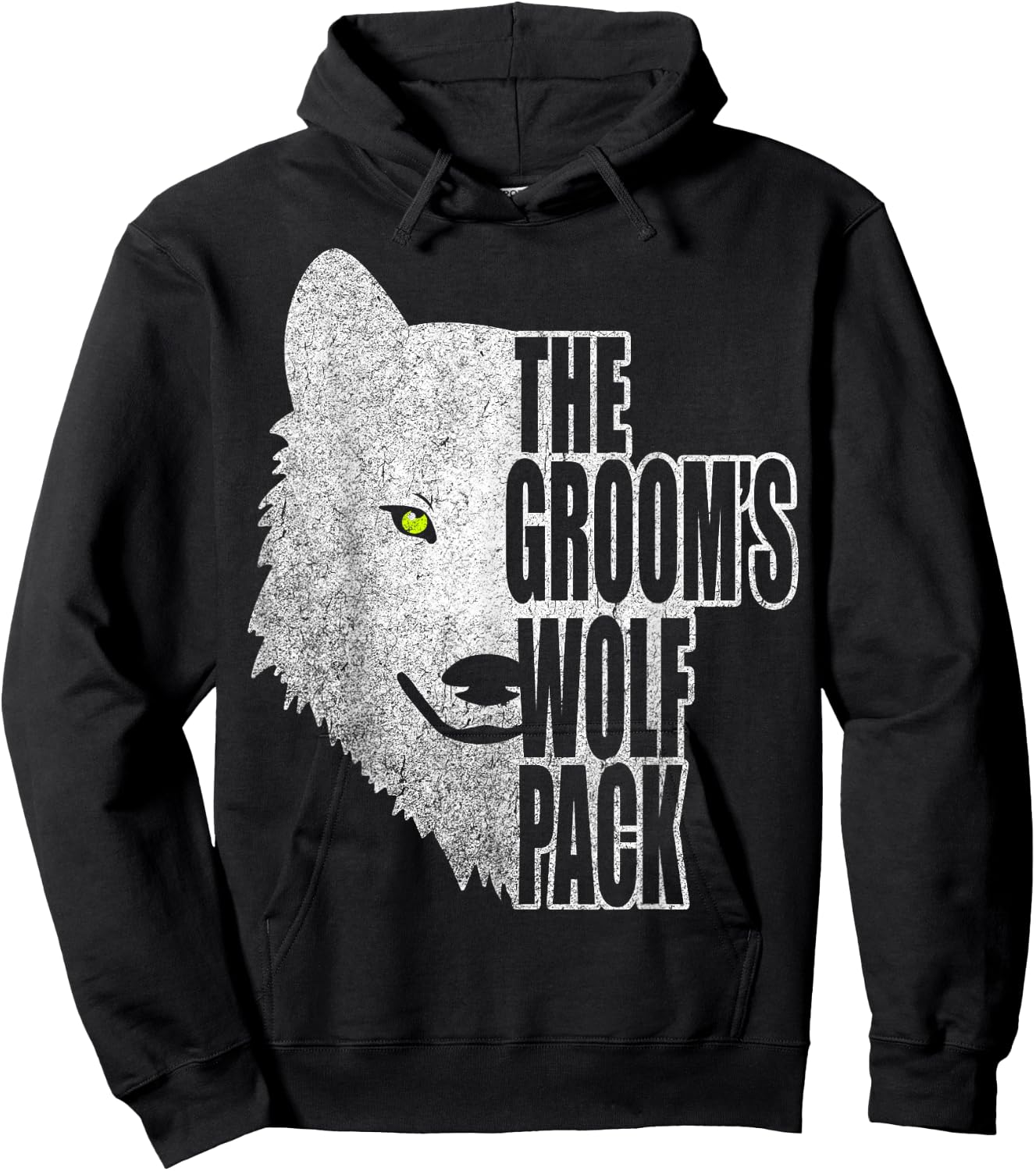 The Groom's Wolf Pack! Bachelor Party Gifts for Groomsmen! Hoodie - Hoodie | Black