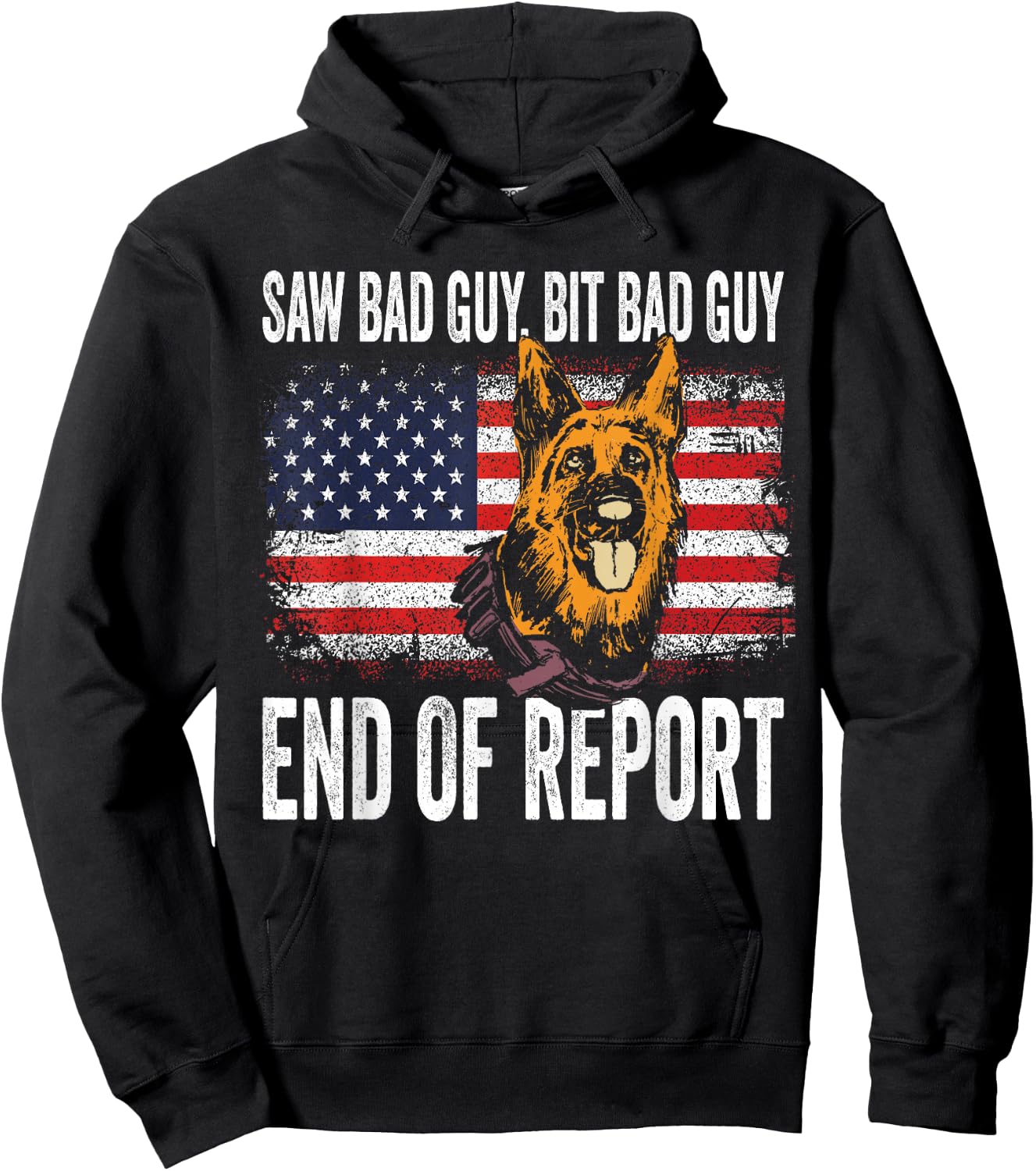 K-9 German Shepherd Police Dog Law Enforcement K-9 Handler Hoodie - Hoodie | Black