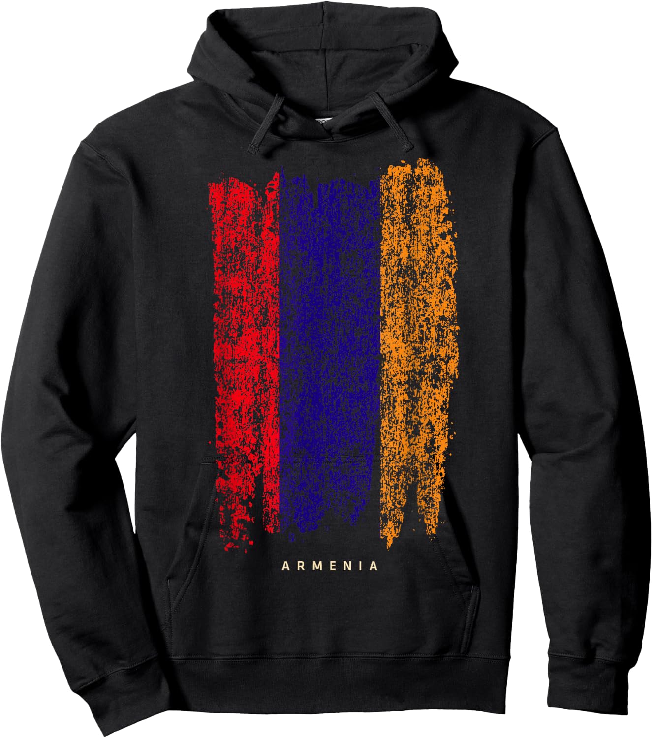 Vintage Armenia Retro Armenian Flag Shirt Hoodie - Hoodie | Black