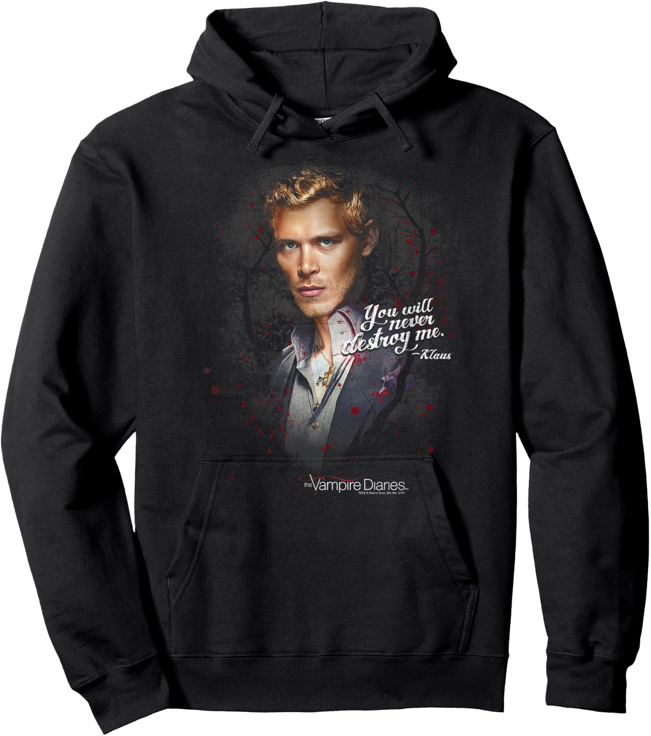 Vampire Diaries Klaus Never Destroy Small Hoodie - Hoodie | Black